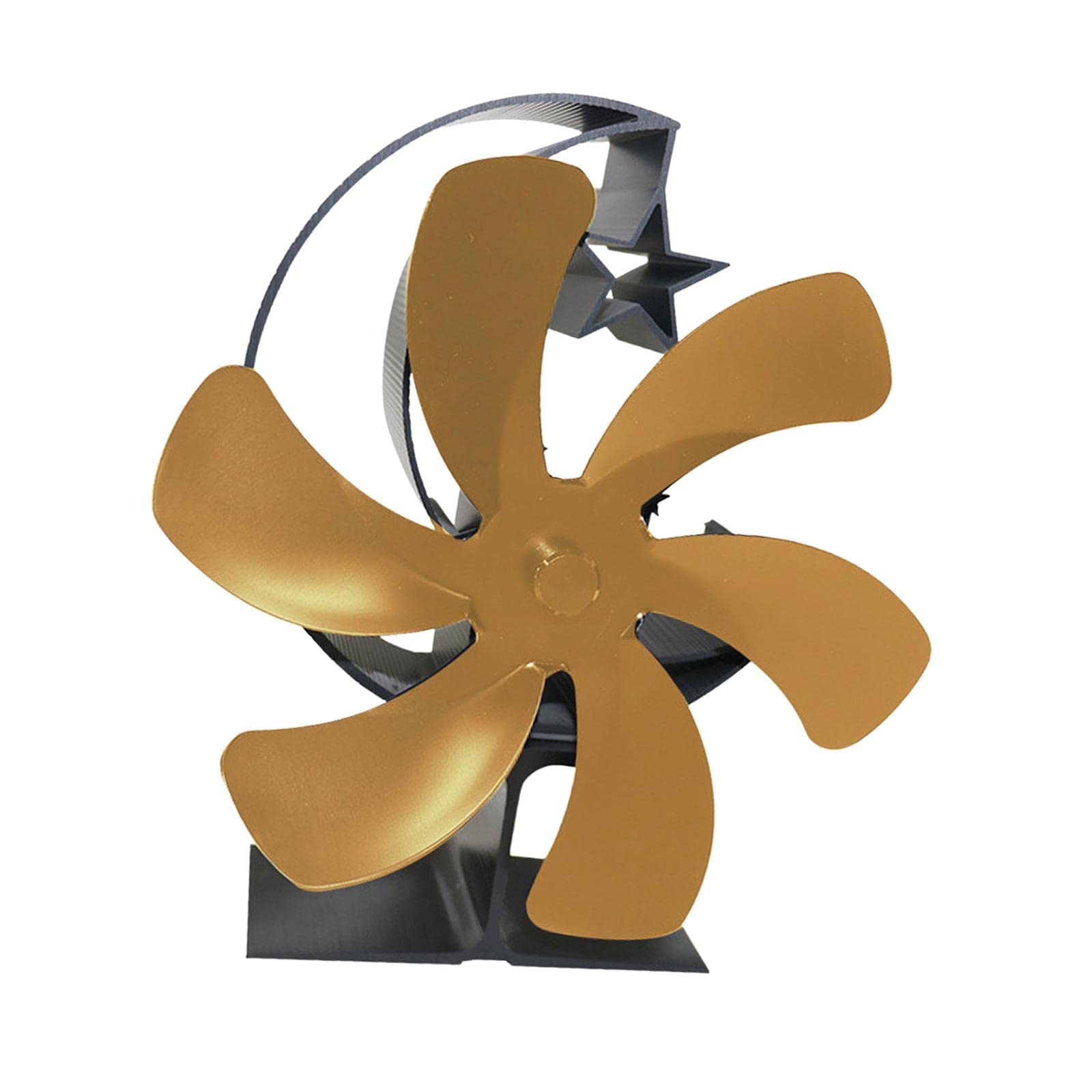 Gralara Gold Fan for Efficient Heat Circulation - Quiet Cooling Fan for Home, Office, Bedroom & Living Room - Portable Air Circulator for Year-Round Comfort