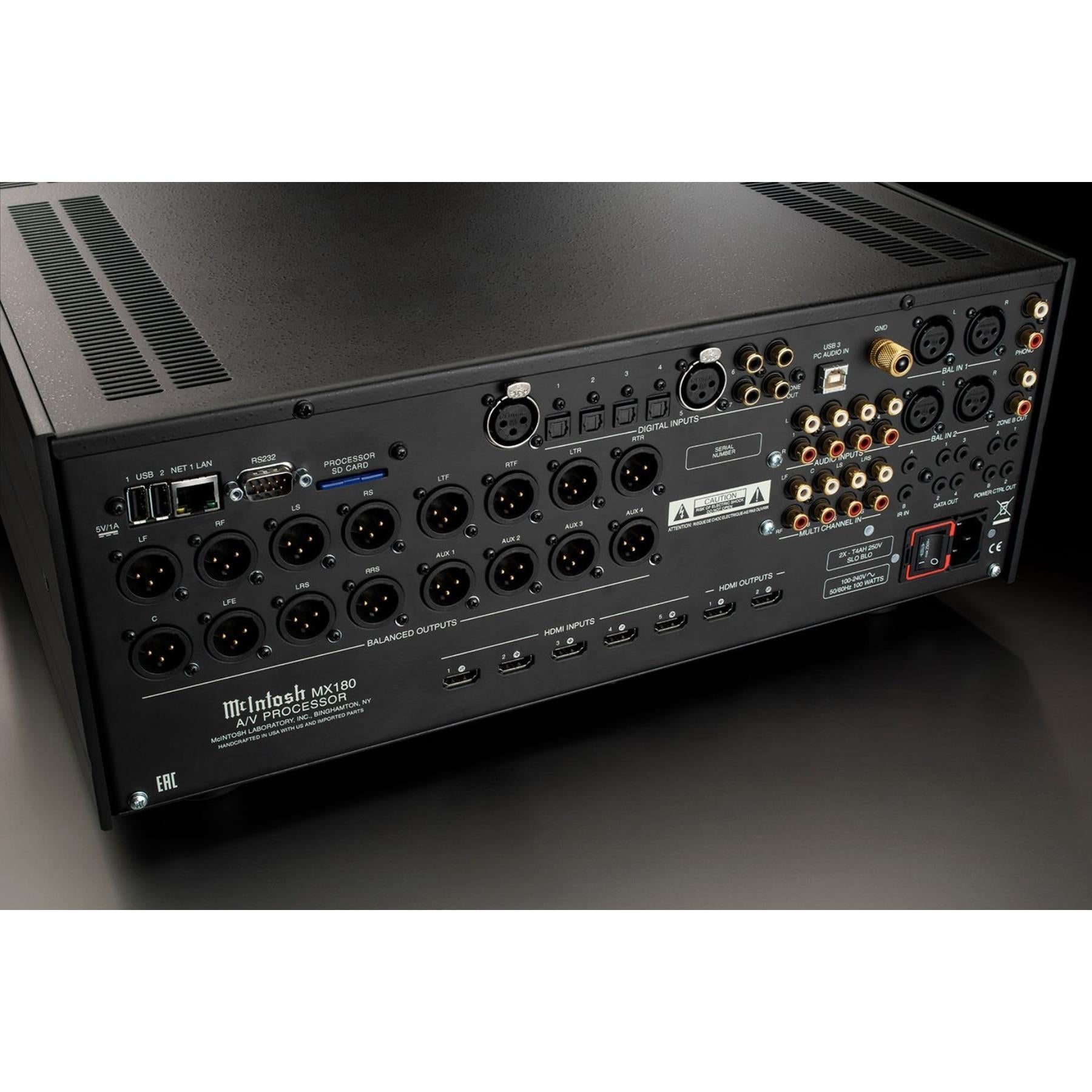 McIntosh MX180 8K Ultra HD AV Processor - Premium Home Theater Audio Video Receiver for Dolby Atmos & DTS:X - Perfect for Movie Nights & Gaming Setup