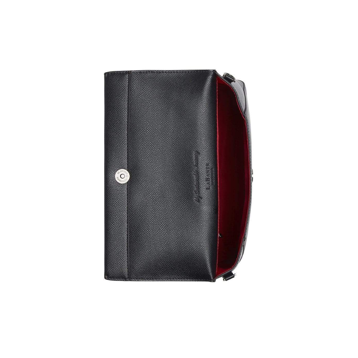 Vegan Leather Clutch Crossbody Bag for Women - Stylish Black Purse for Everyday Use, Parties & Date Nights