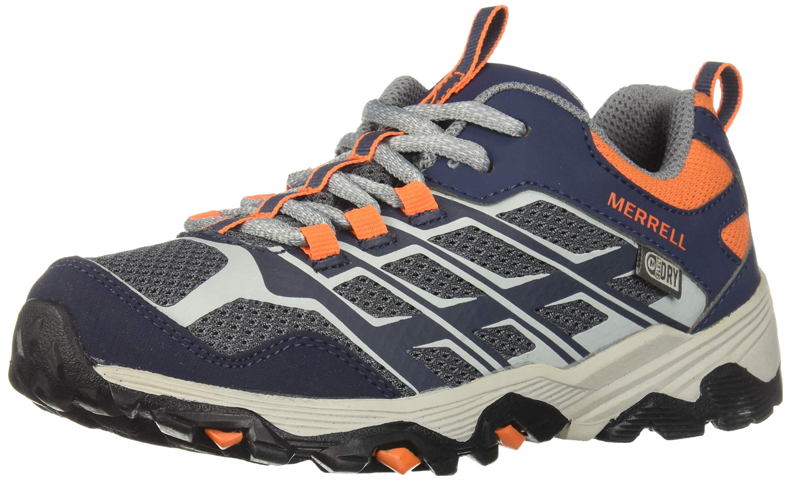 Merrell Kids Moab FST Low Waterproof Hiking Shoes - Lightweight Trail Sneakers for Boys & Girls - Perfect for Outdoor Adventures, Camping, and School Activities