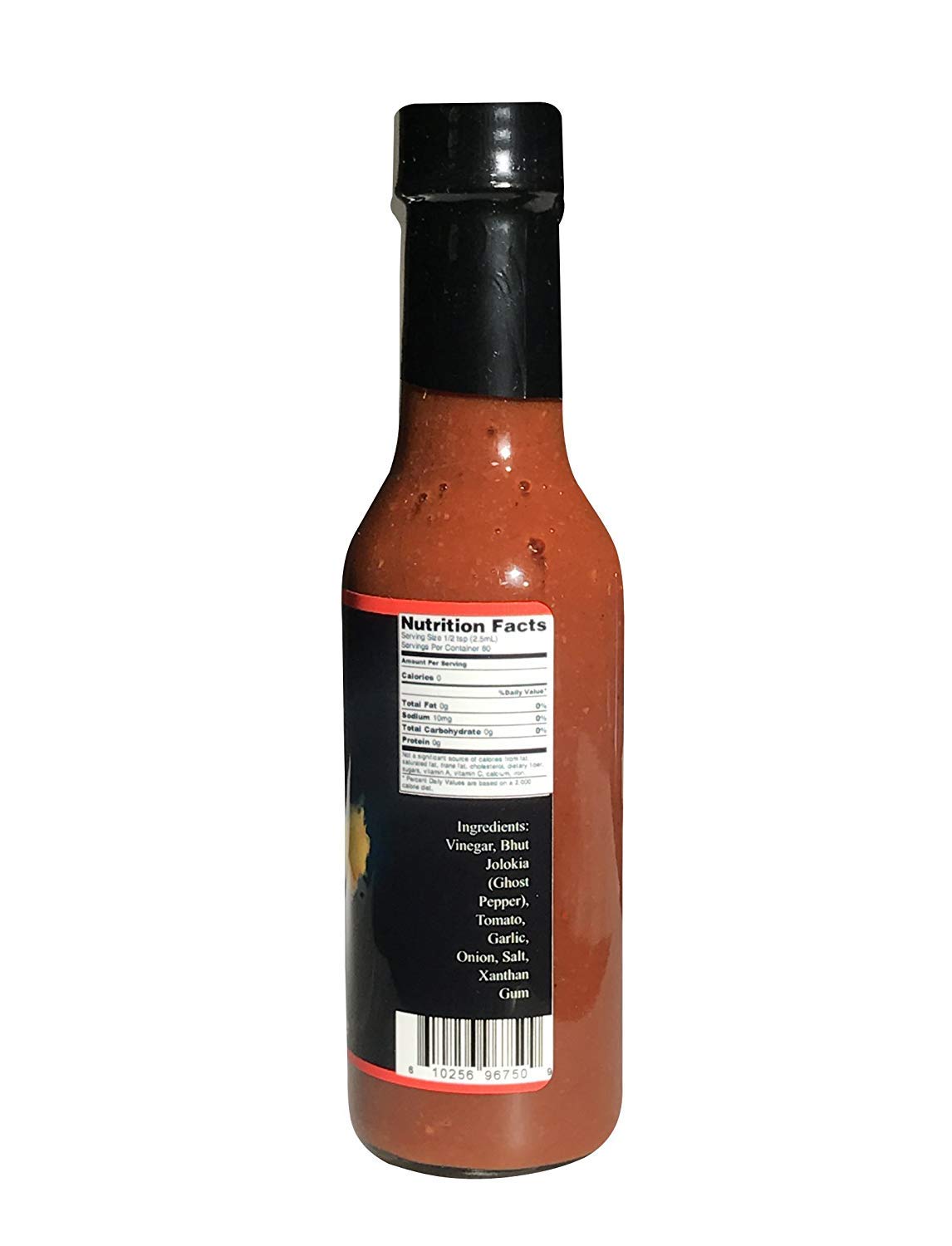 Ghost Pepper Hot Sauce - 7 Whole Ghost Peppers, Extra Hot & Spicy - Perfect for Wings, Tacos, Burgers & Cooking