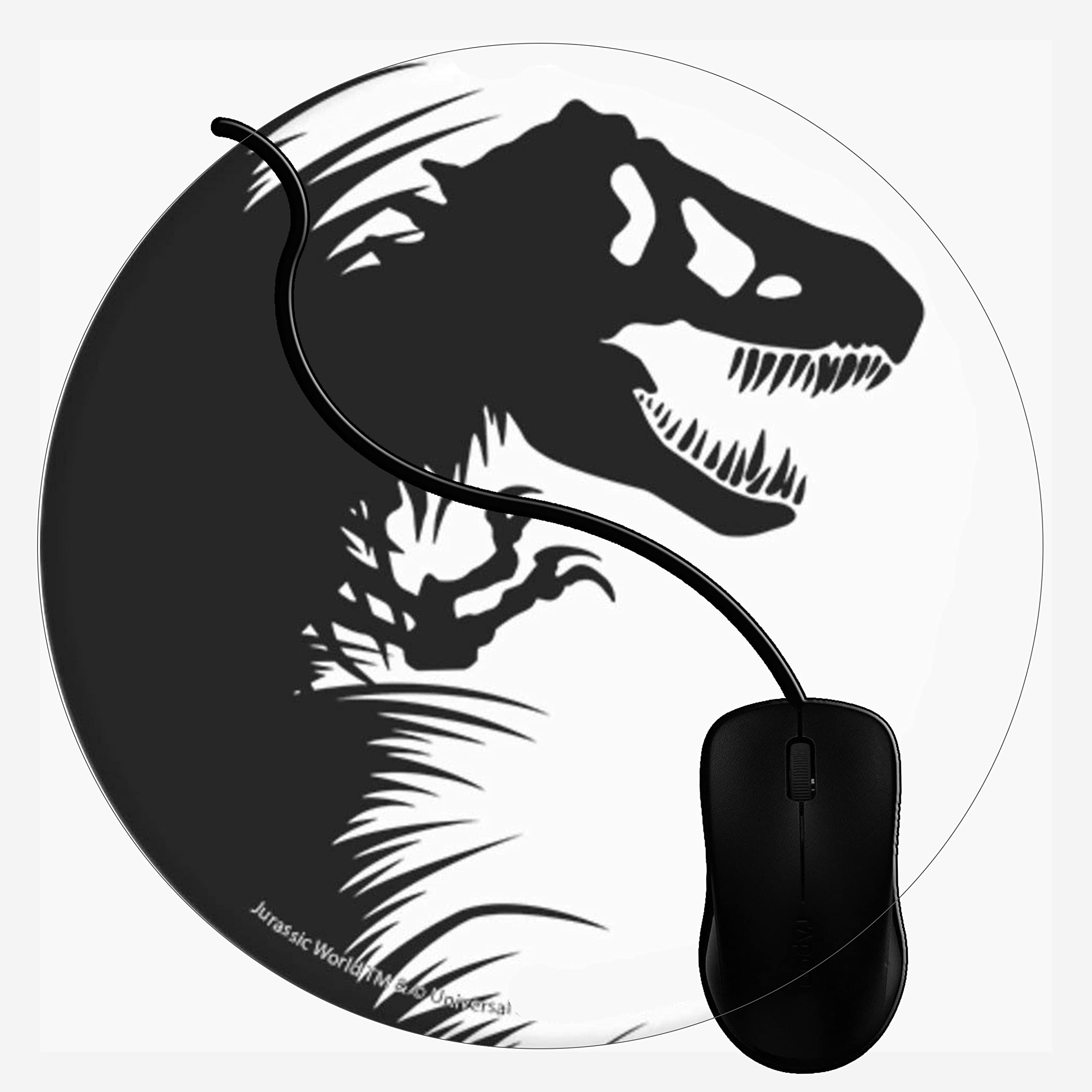 Non-Slip Gaming Mouse Pad with Jurassic Park Dinosaurs in Grass Design - Ergonomic Office & PC Mouse Mat for Computers, Laptops - Perfect for Gaming, Work & Home Office Use