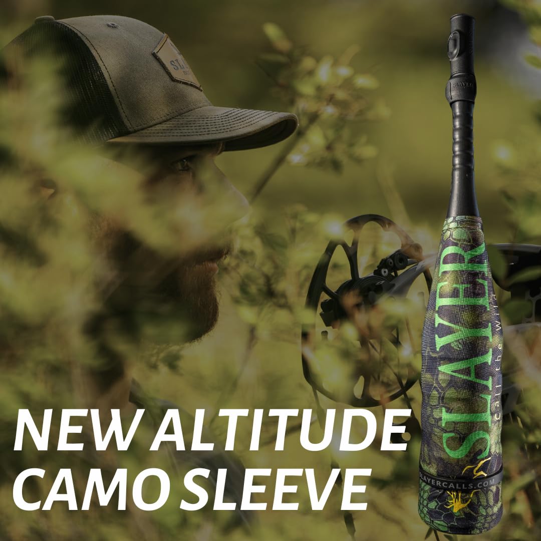 Realistic Elk Call - The Enchantress Elk Slayer Push Button Cow Elk Caller with Bugle, Strap & Replacement Reed | Hunting Gear for Elk Attraction & Wildlife Calling | Perfect for Hunting Season & Outdoor Adventures
