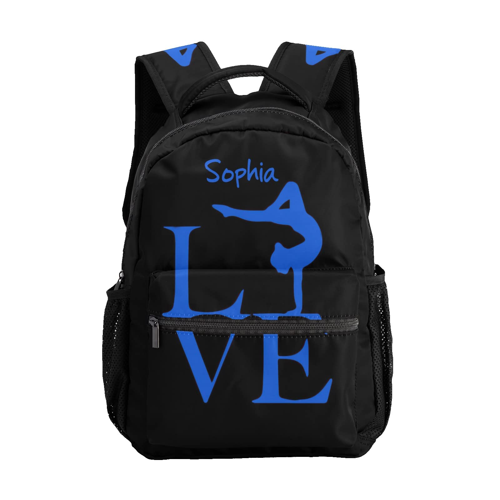 **Personalized Name Gymnastics Backpack - Waterproof Hiking & Camping Backpack for Outdoor Sports, Travel, and School Use**