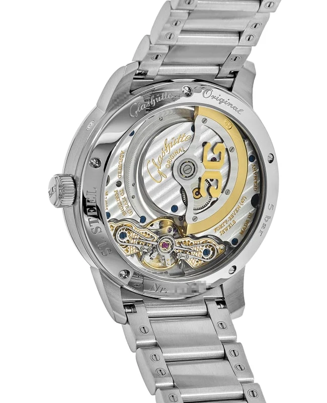 Glashutte Original PanoMatic Lunar Stainless Steel Men's Luxury Watch - Perfect for Business, Formal Events & Special Occasions