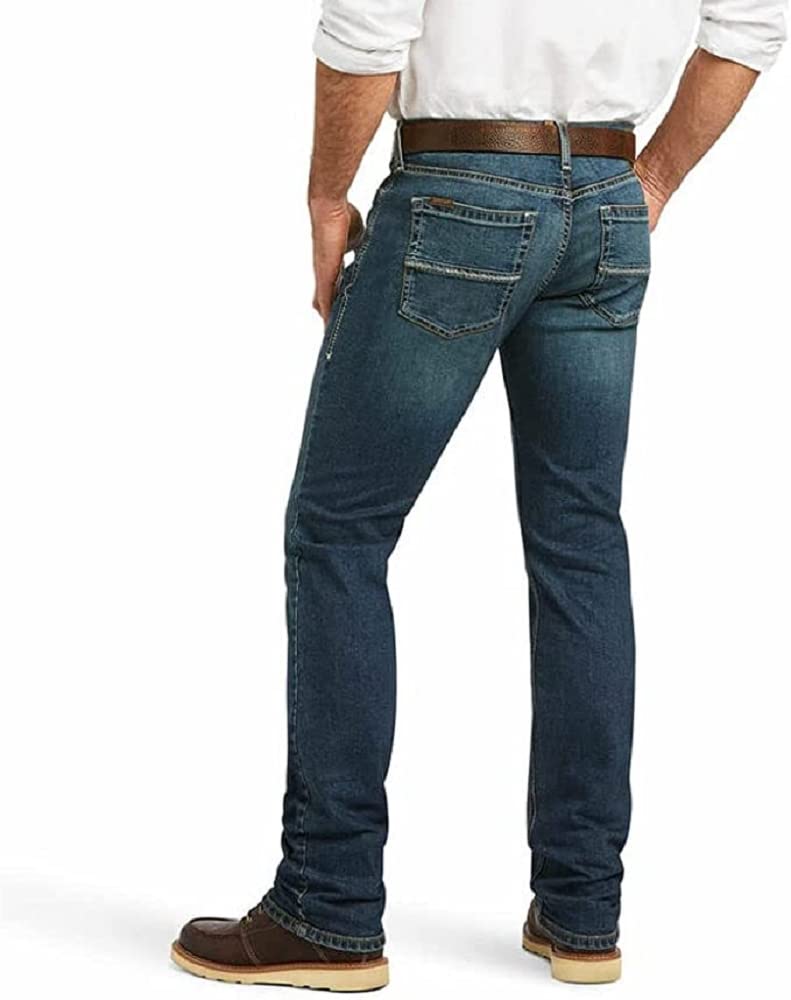 ARIAT Men's M8 Modern Tekstretch Sebastian Slim Fit Stretch Denim Jeans - Comfortable Workwear & Casual Style for Everyday Wear