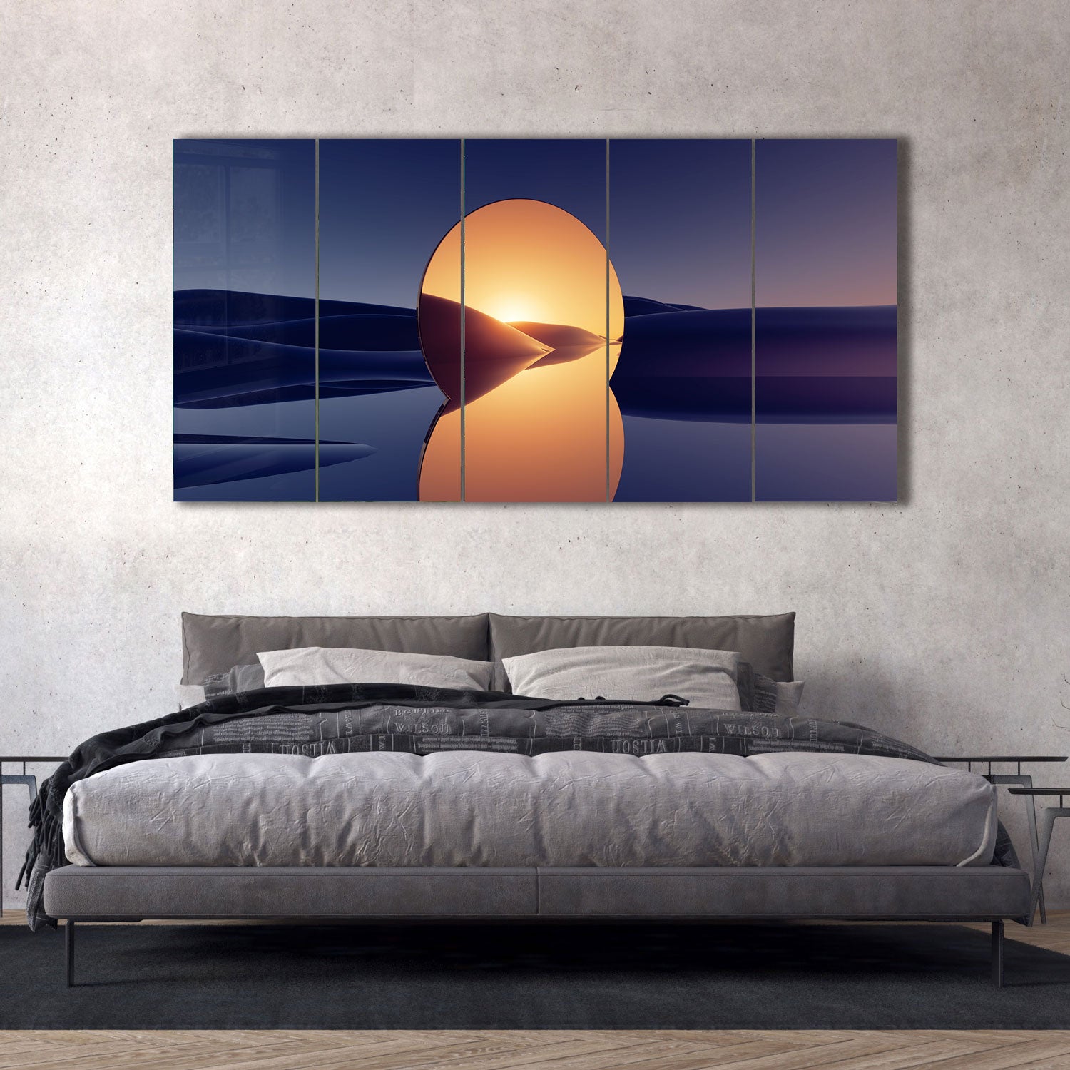 Stylish Sunset Mirror - Decorative Wall Mirror for Living Room, Bedroom & Bathroom - Perfect for Home Decor & Vanity