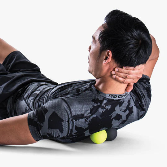 PTP Massage Balls Set (2.5 Inch) - Black & Lime for Deep Tissue Therapy, Muscle Recovery, and Pain Relief - Perfect for Athletes, Yoga, and Home Use