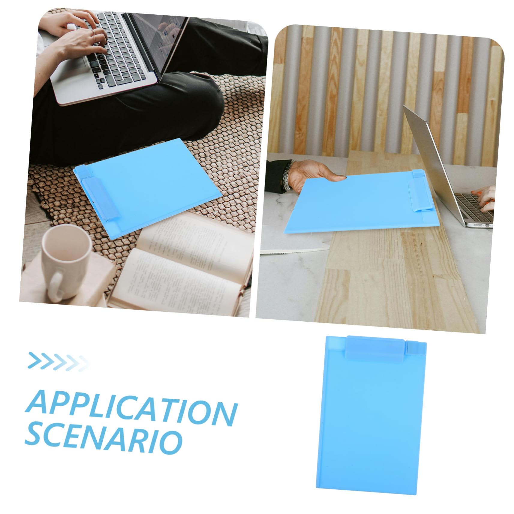 NUOBESTY A5 Plastic Clipboard - Hardboard Writing Board with Storage Hinge, Office Paper Holder for Documents, Notes & Forms | Perfect for School, Office Work & Home Organization