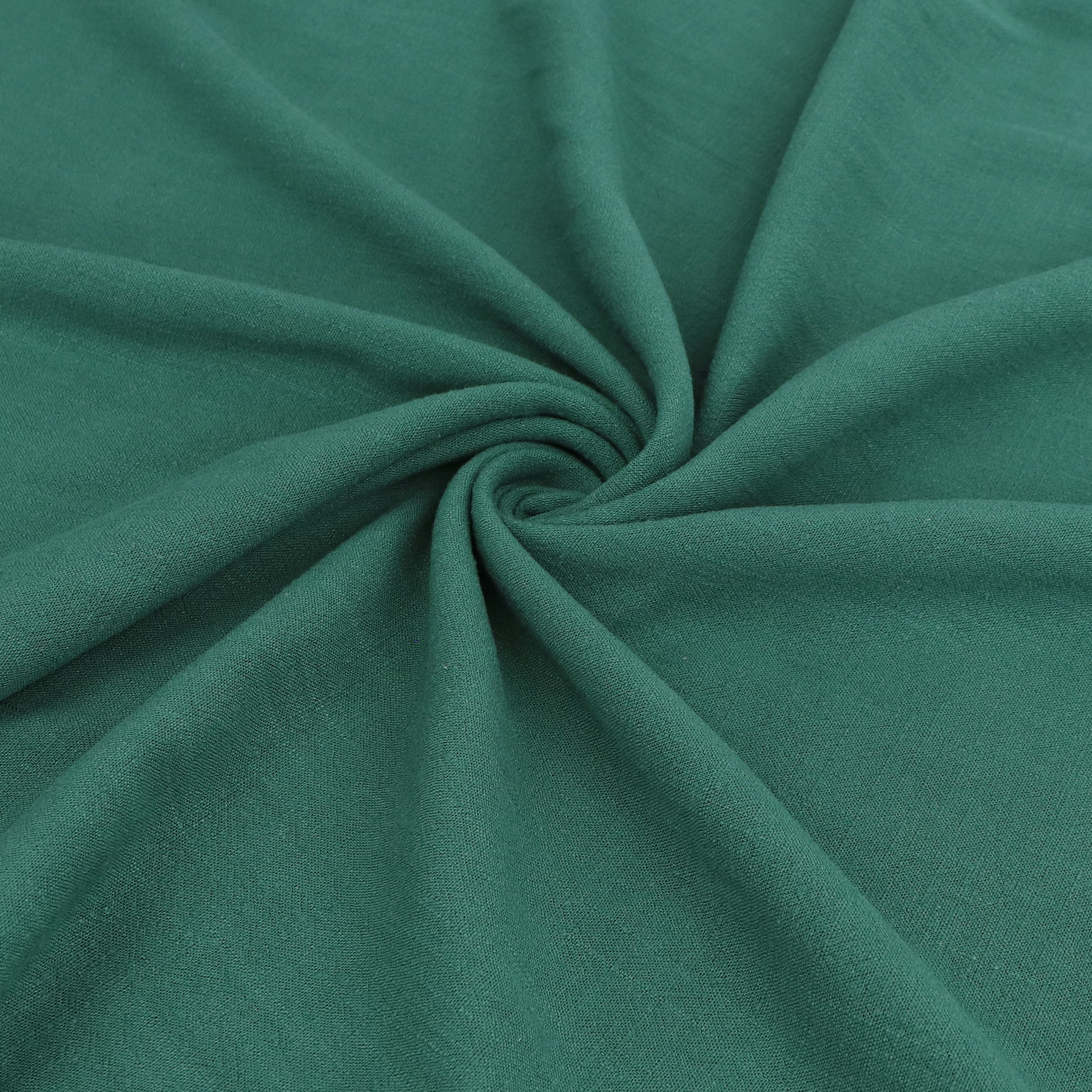 Premium Viscose Linen Fabric - Soft & Breathable Green Material for Dresses, Curtains & Home Decor | Eco-Friendly & Lightweight Textile for DIY Sewing Projects