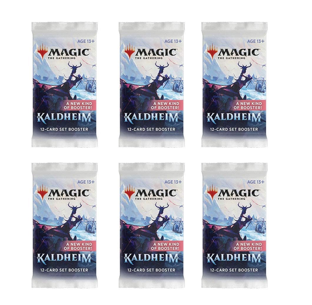 6 Packs Magic: The Gathering MTG Kaldheim Set Booster Pack Lot - Perfect for Collectors, Deck Building & Game Night Battles