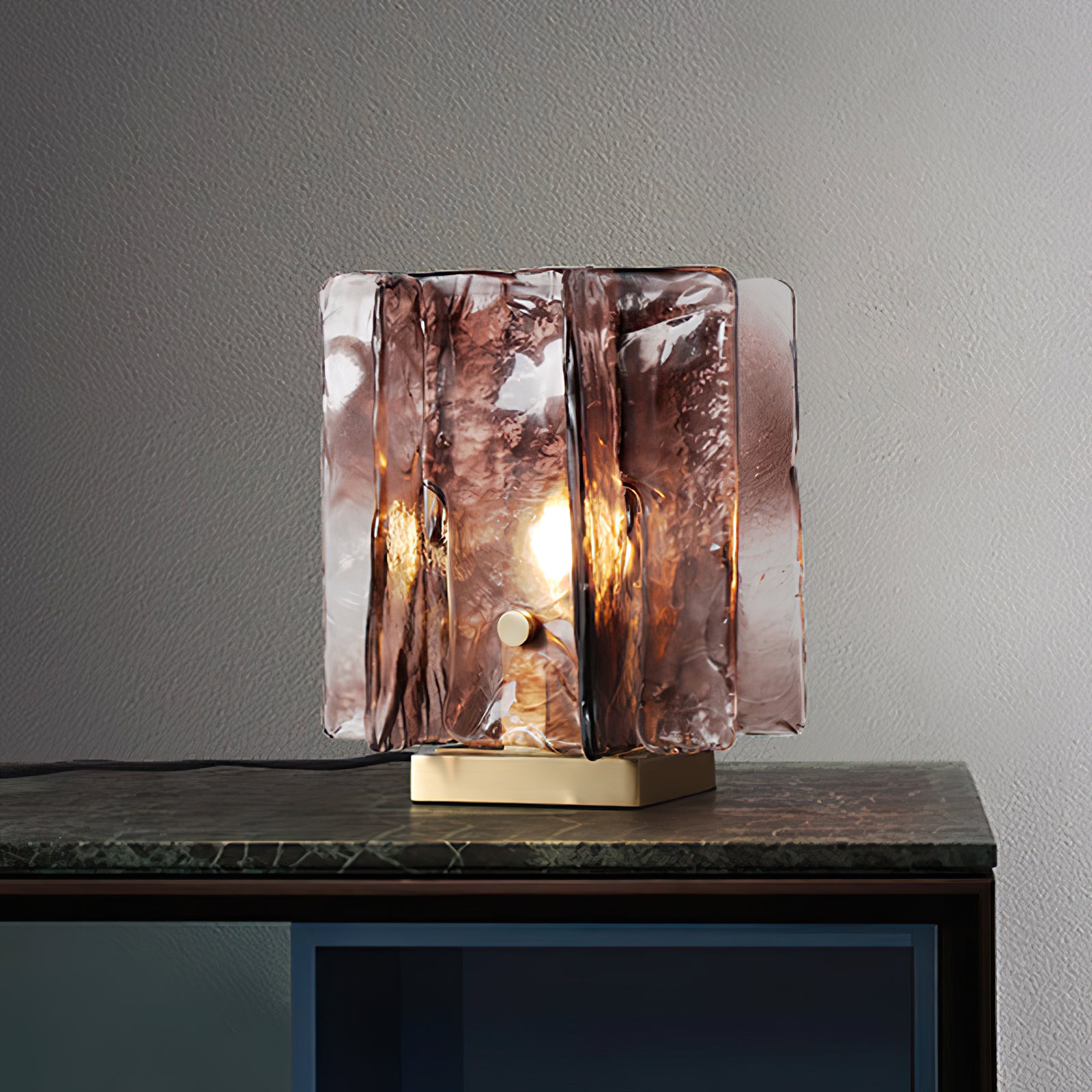 Amber Building Block Table Lamp - Creative DIY Night Light for Kids Bedroom, Study Desk & Home Decor - Perfect for Gift, Relaxation & Playtime