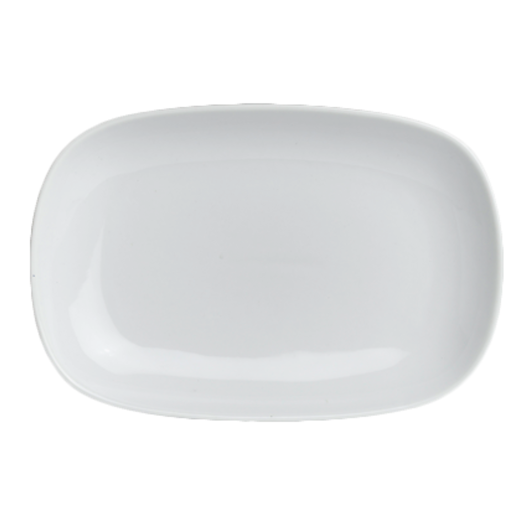 Steelite Parliament 7.25 x 5 Inch Oval Serving Tray - Set of 12 - Durable Restaurant & Catering Food Service Trays for Buffets, Events, and Hospitality Use