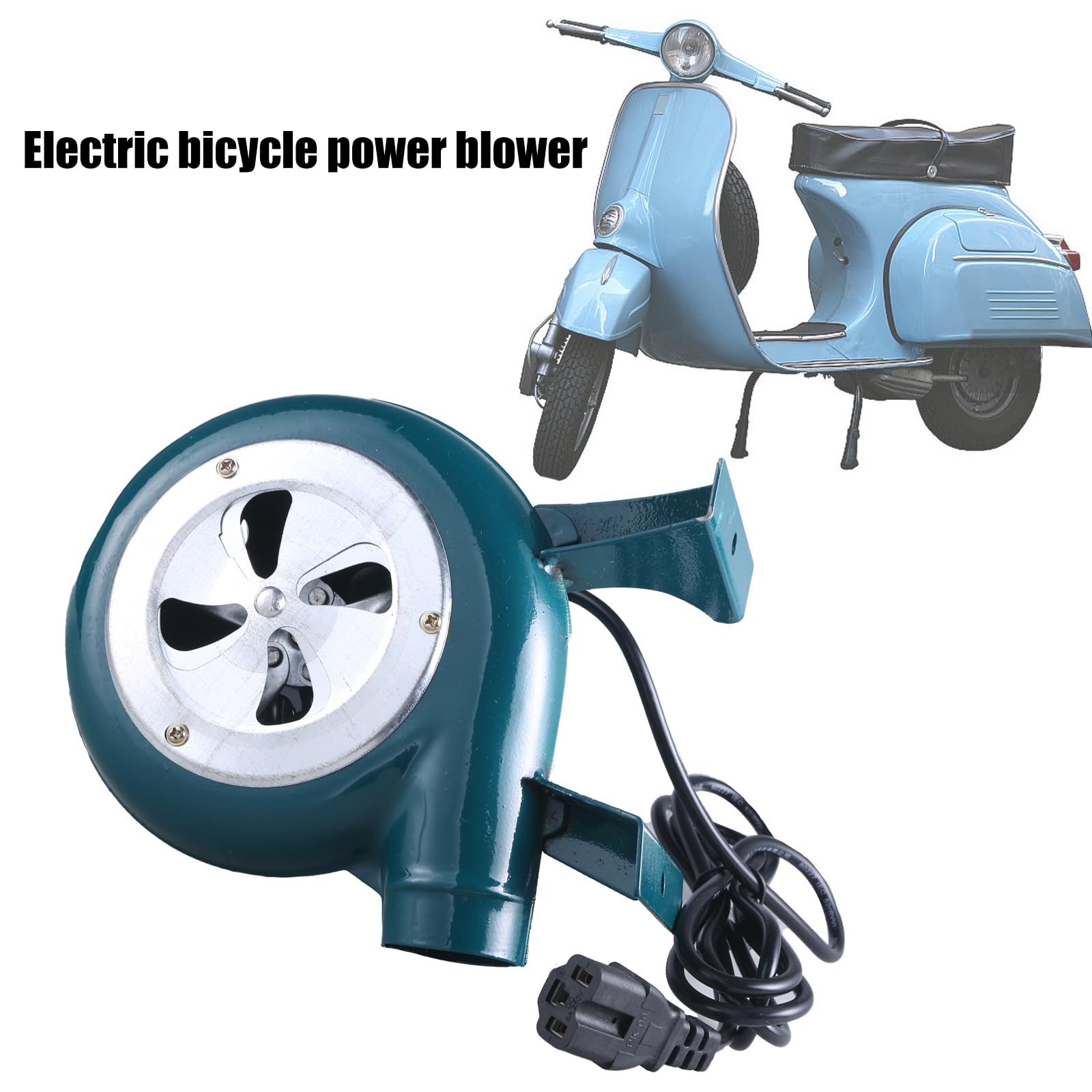 BLULILY 48V Electric BBQ Fan - High-Speed Air Blower for Grilling, Smoking & Outdoor Cooking | Portable Fan for Camping, Backyard BBQs & Motorcycle Ventilation