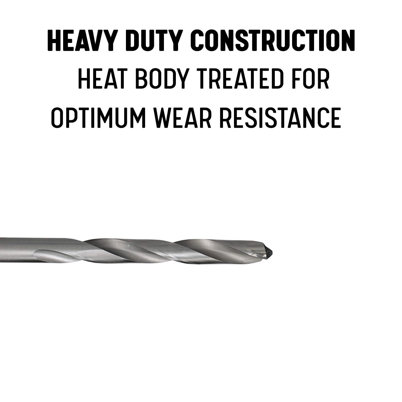 Drill America HSS Carbide Tipped Drill Bit Set - D/ACT Series for Metal, Wood & Plastic Drilling - Perfect for DIY Projects & Professional Use
