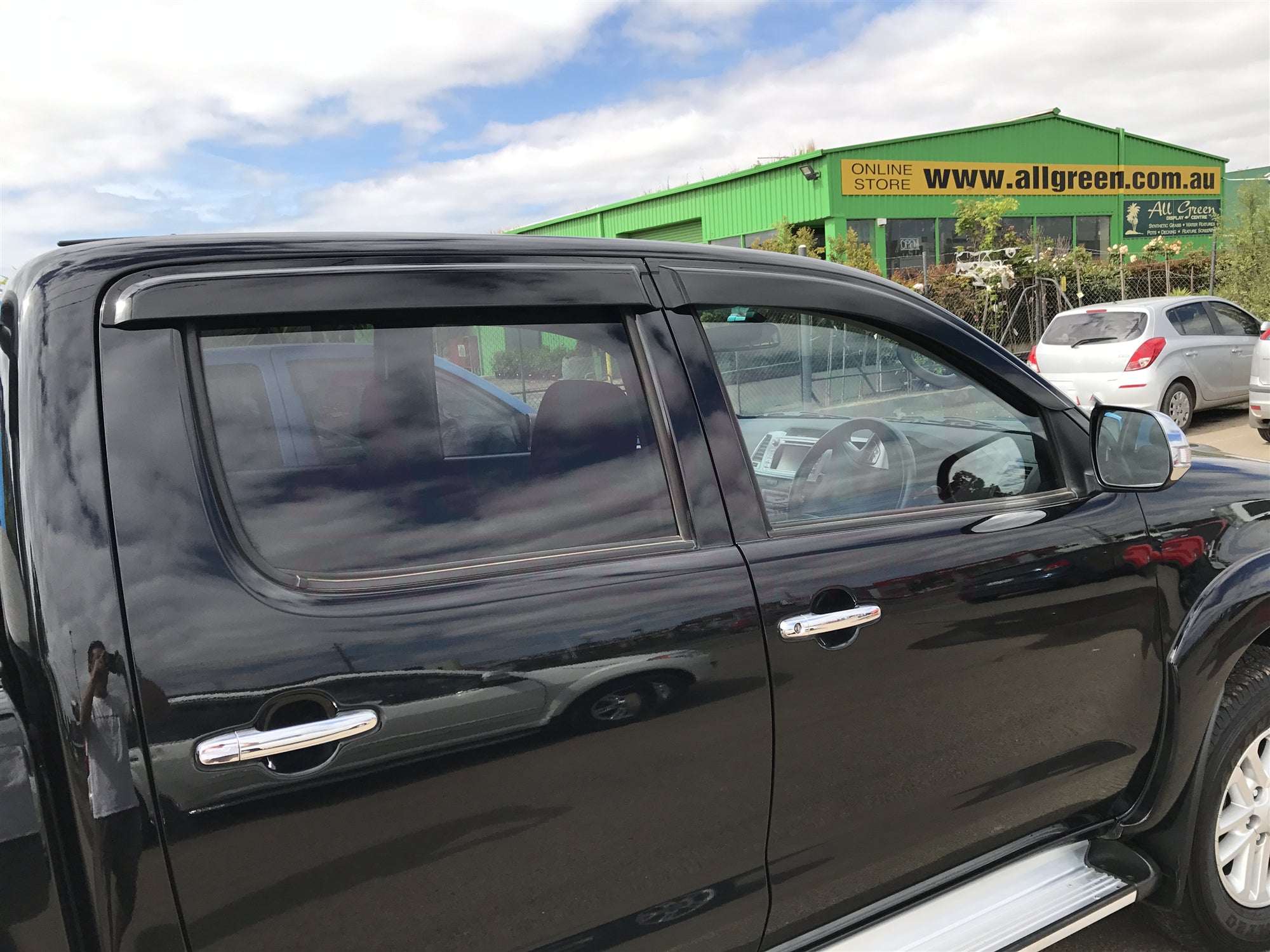 Toyota Hilux Dual Cab 2005-2015 Weather Shields - Durable Injection Molded Window Deflectors for Rain & Wind Protection - Perfect for Off-Roading & Outdoor Adventures