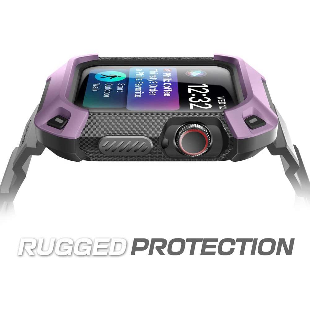 Apple Watch UB Pro Wristband Case for 44mm/45mm - Durable Protective Cover with Comfortable Strap - Purple - Perfect for Workouts, Running & Everyday Use