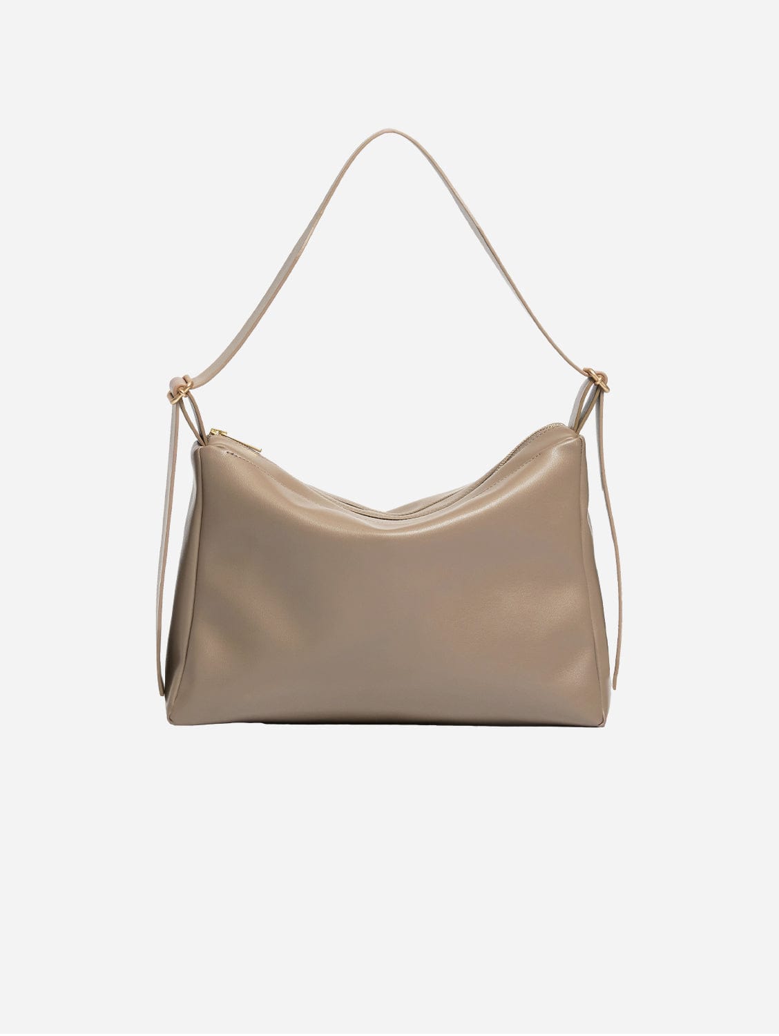 Oleatex Vegan Olive Leather Slouchy Shoulder Bag for Women - Eco-Friendly Mocha Brown Crossbody Purse | Perfect for Work, Travel & Everyday Use