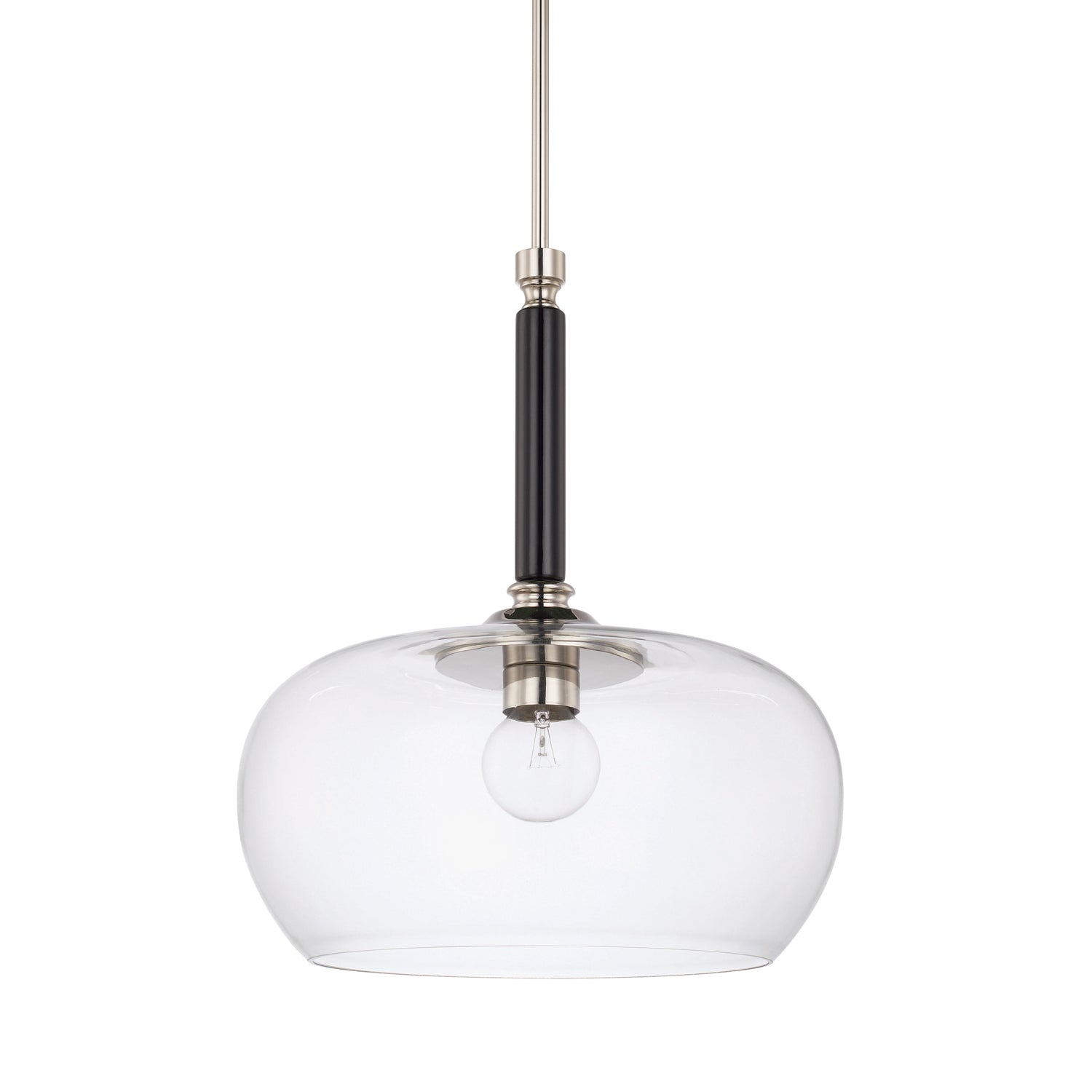 Capital Lighting One Light Pendant - Modern Ceiling Light Fixture for Kitchen, Dining Room & Bedroom | Elegant Hanging Chandelier with Adjustable Height