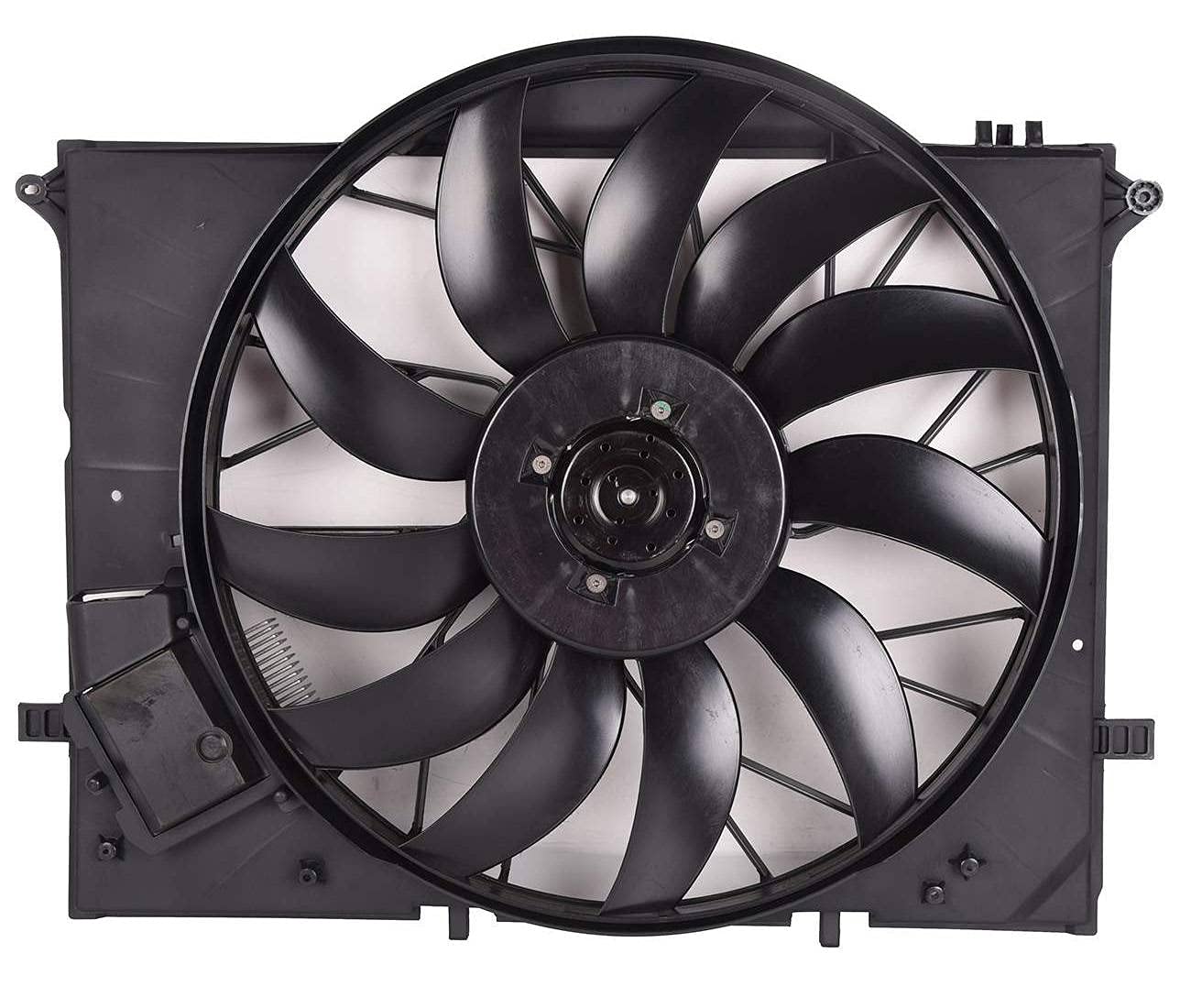 Bapmic 2205000093 Radiator Cooling Fan & Brushless Motor - Compatible with Mercedes-Benz CL500 CL55 S430 S500 S55 - High Performance Replacement Part for Engine Cooling System