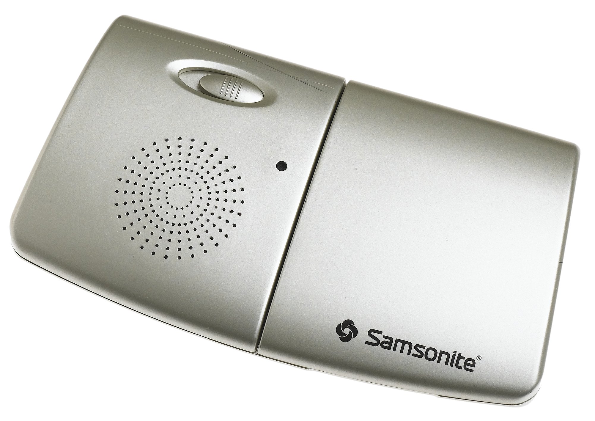 Samsonite Voice Recognition Travel Alarm Clock - Portable Digital Clock with Snooze & USB Charging for Home, Office, and Business Trips