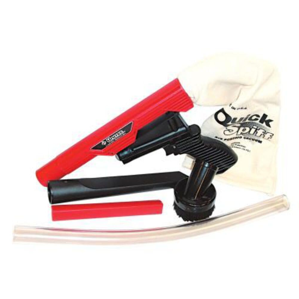 QS9000 Quickspiff Air Powered Vacuum - Powerful Industrial Cleaning Tool for Workshops, Garages & Factories | Heavy-Duty Debris Removal