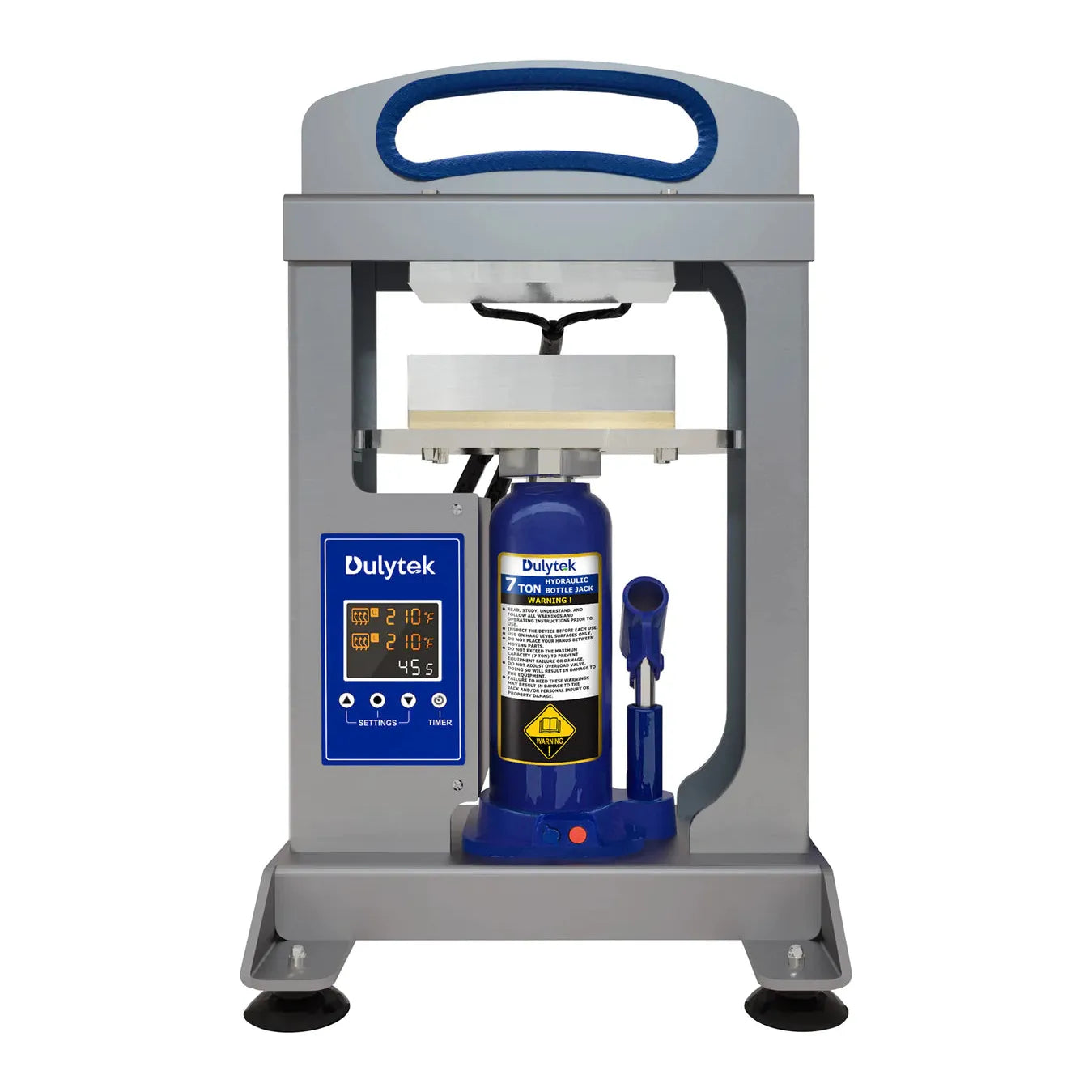 Dulytek DHP7 7 Ton Heat Press Machine for Rosin Extraction - Perfect for DIY Home Wax, Hash & Concentrate Making