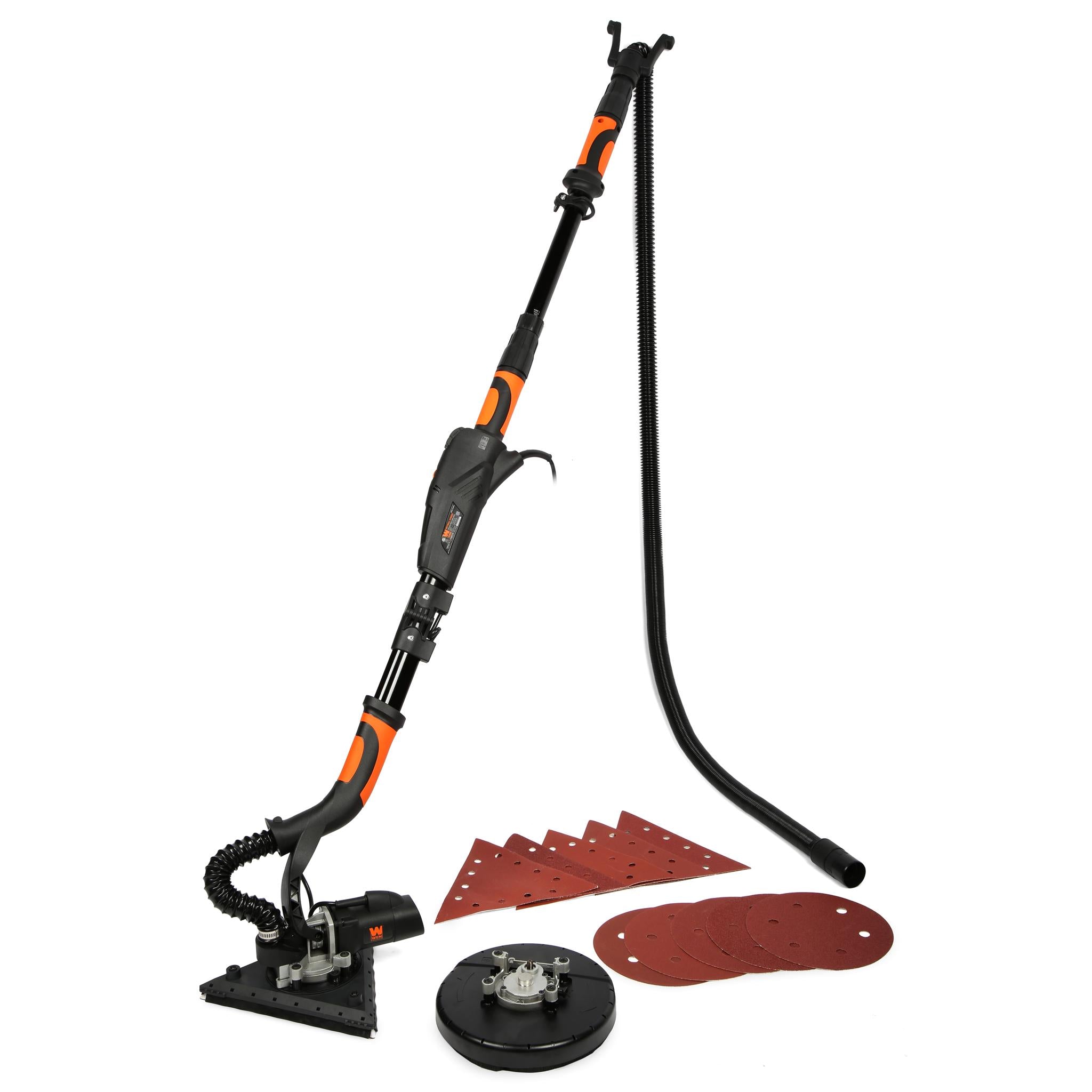WEN DW5084 5 Amp 2-in-1 Variable Speed Drywall Sander with Dual Head & 15ft Dust Hose - Perfect for Drywall Repair, Sanding Walls & Ceilings, DIY Home Renovation Projects