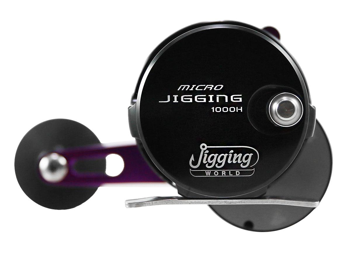 Jigging World Micro Jigging Lever Drag Reels - Saltwater Fishing Reel for Light Tackle - Perfect for Offshore, Inshore & Kayak Fishing