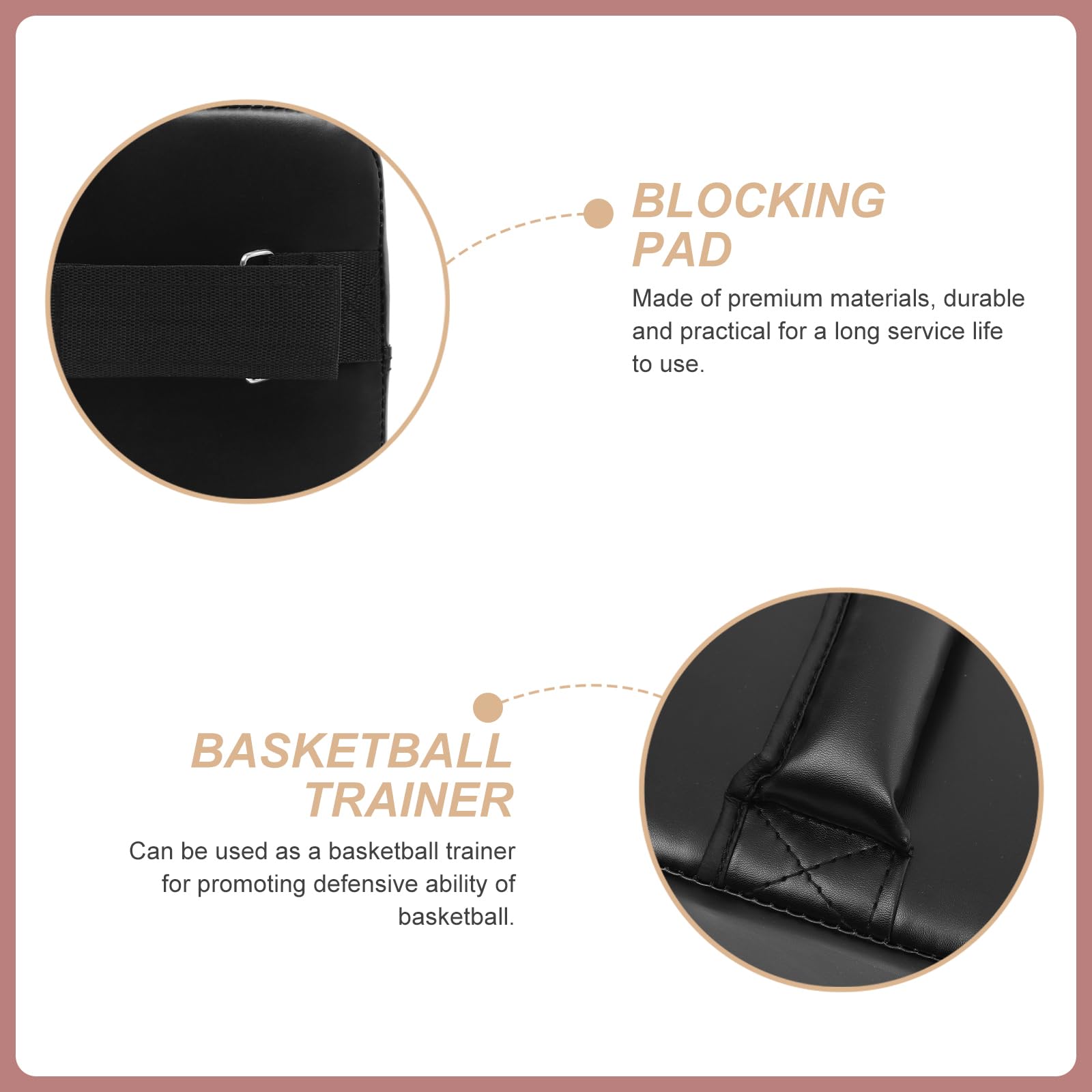 Toddmomy 2-Pack Basketball Training Mat - Multi-Tool Pro Wear-Resistant Blocking Pad & Cushion - Comfortable Basketball Obstacle Board for Indoor/Outdoor Practice (Black) - Perfect for Drills, Defense Training & Skill Development