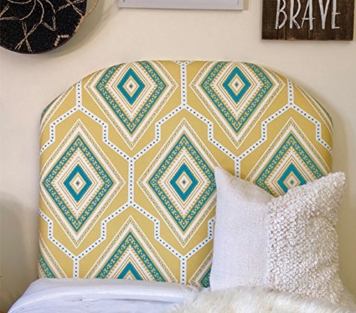 DormCo Yellow Twin/Twin XL Arched Headboard for College Dorm Beds - Perfect for Small Spaces & Student Room Decor
