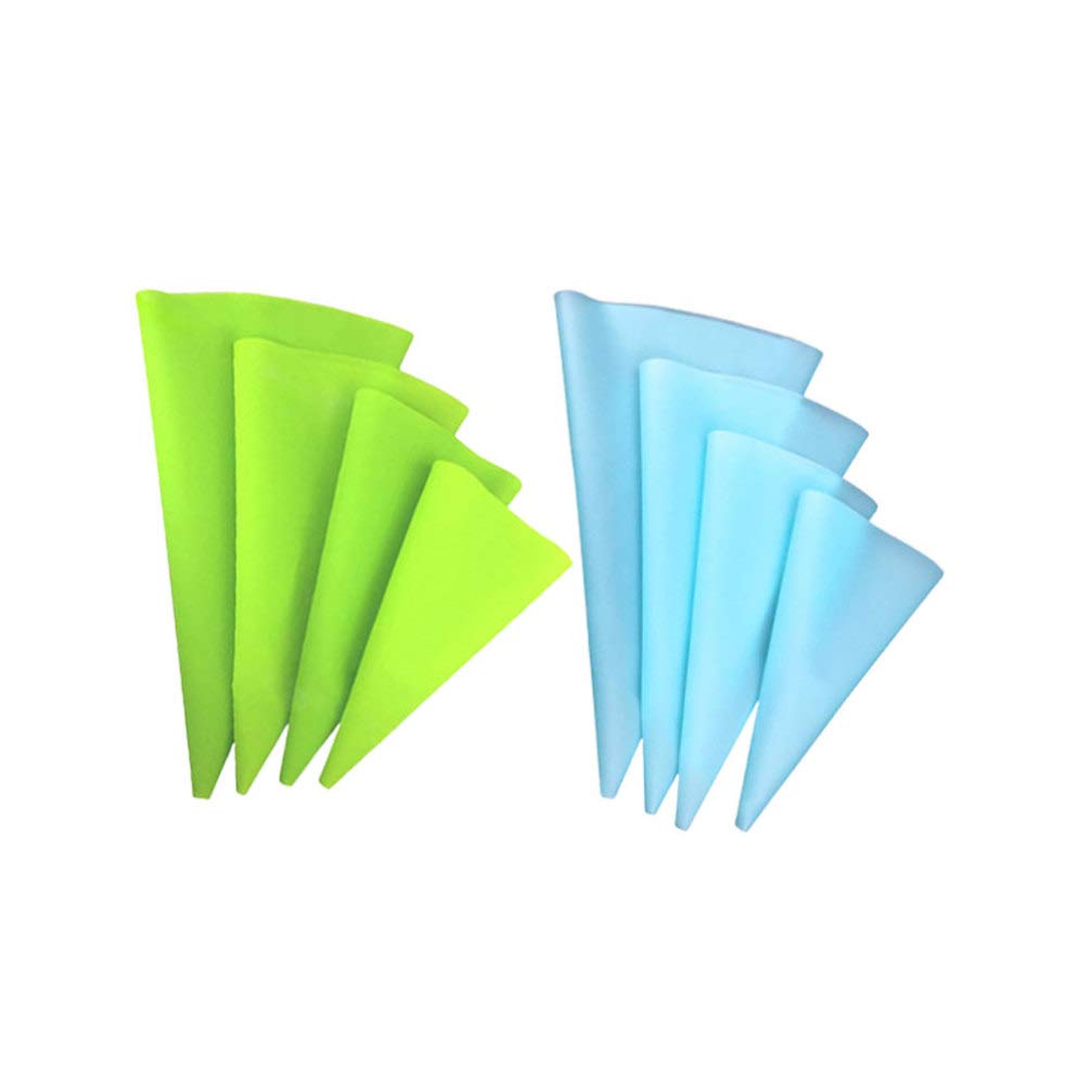 Hemoton 8-Piece Reusable Cake Decorating Bags Set - Icing Piping Bags, Frosting Bags & Pastry Tools for Cupcakes, Cakes, Cookies - Perfect for Birthday Parties, Wedding Cakes & Baking Decorations