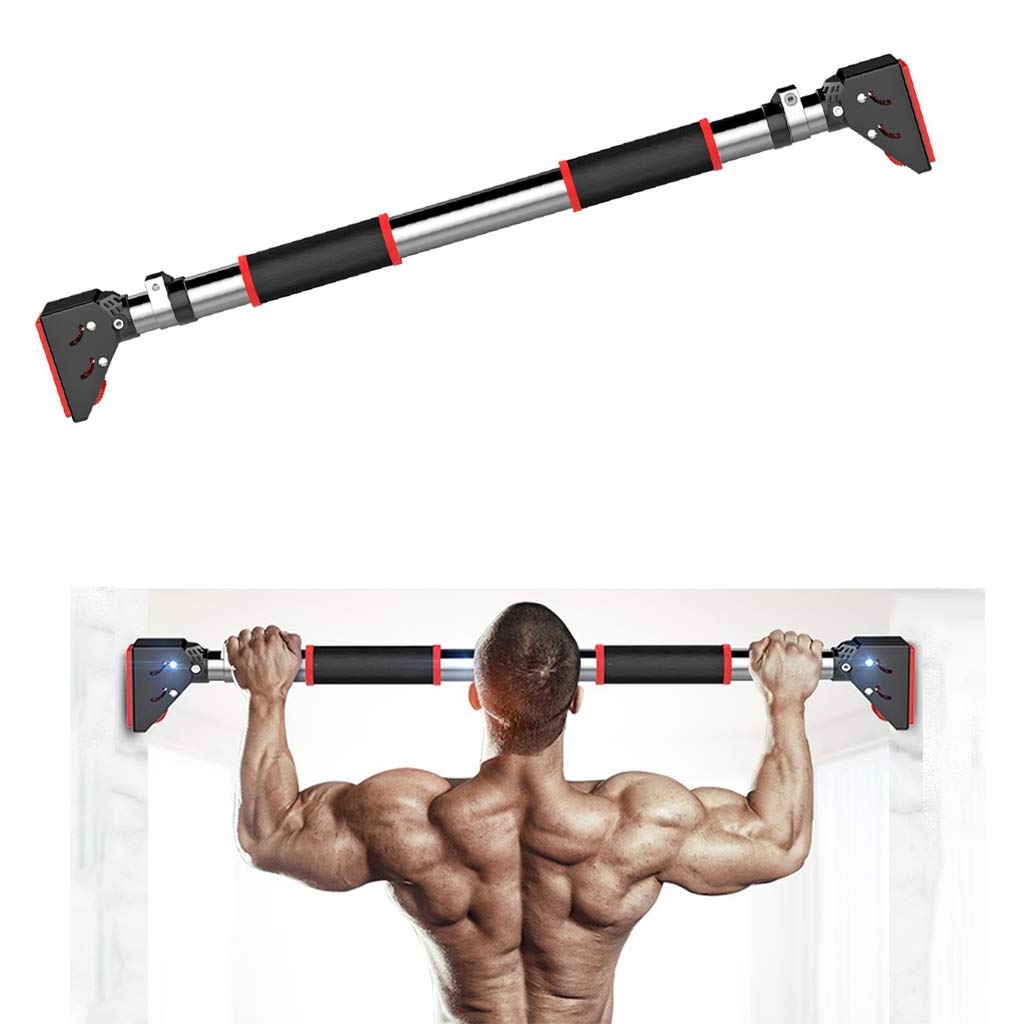 Adjustable Pull Up Bar for Doorway - No Screw Installation Chin Up Bar for Home Gym - Heavy Duty Upper Body Workout Equipment (Supports 660 lbs) - Perfect for Strength Training & Home Fitness Workouts