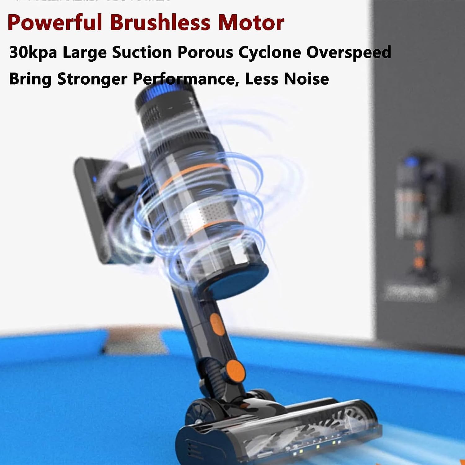 YOGAYE Cordless Electric Billiard Table Cloth Vacuum Cleaner - 30kPa Suction, LED Light, 3+1 Adjustable Speed, 100000RPM Motor for Snooker & Pool Tables - Perfect for Home Game Rooms, Bars, and Professional Billiard Halls