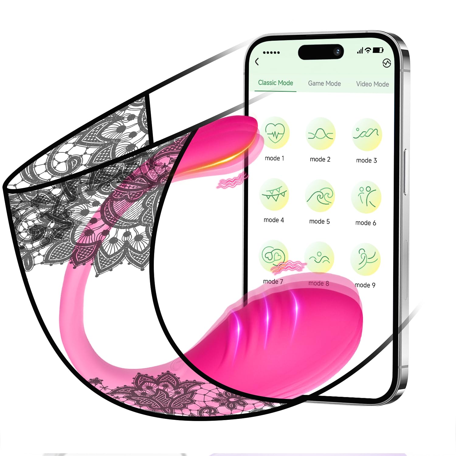 Wireless Mini Massager for Women - Portable Remote Control Vibrating Panties, Perfect for Date Night & Romantic Gifts (Great for Valentine's Day, Christmas & Couples' Intimate Moments)