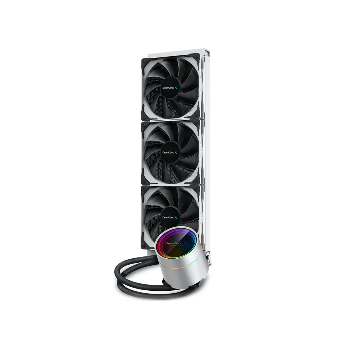 Deepcool Castle 360EX White RGB AIO Liquid CPU Cooler - 360mm Radiator for Intel/AMD - Perfect for Gaming PC Builds & High-Performance Workstations