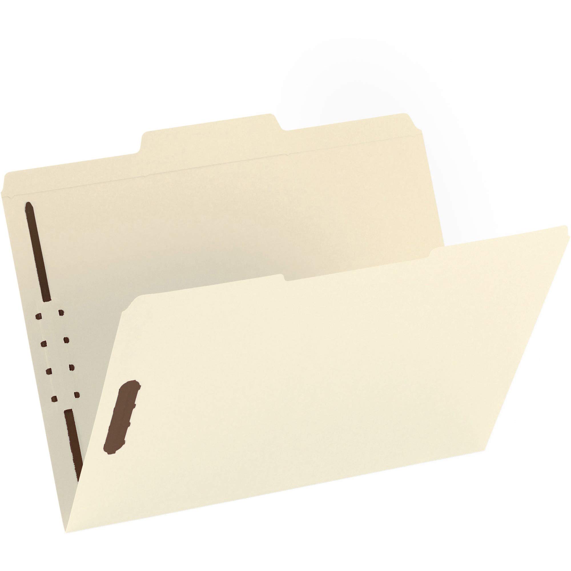 Business Source 2-Ply Tab Letter Fastener Folders - Durable File Folders for Office Organization, Document Storage & Business Filing Systems