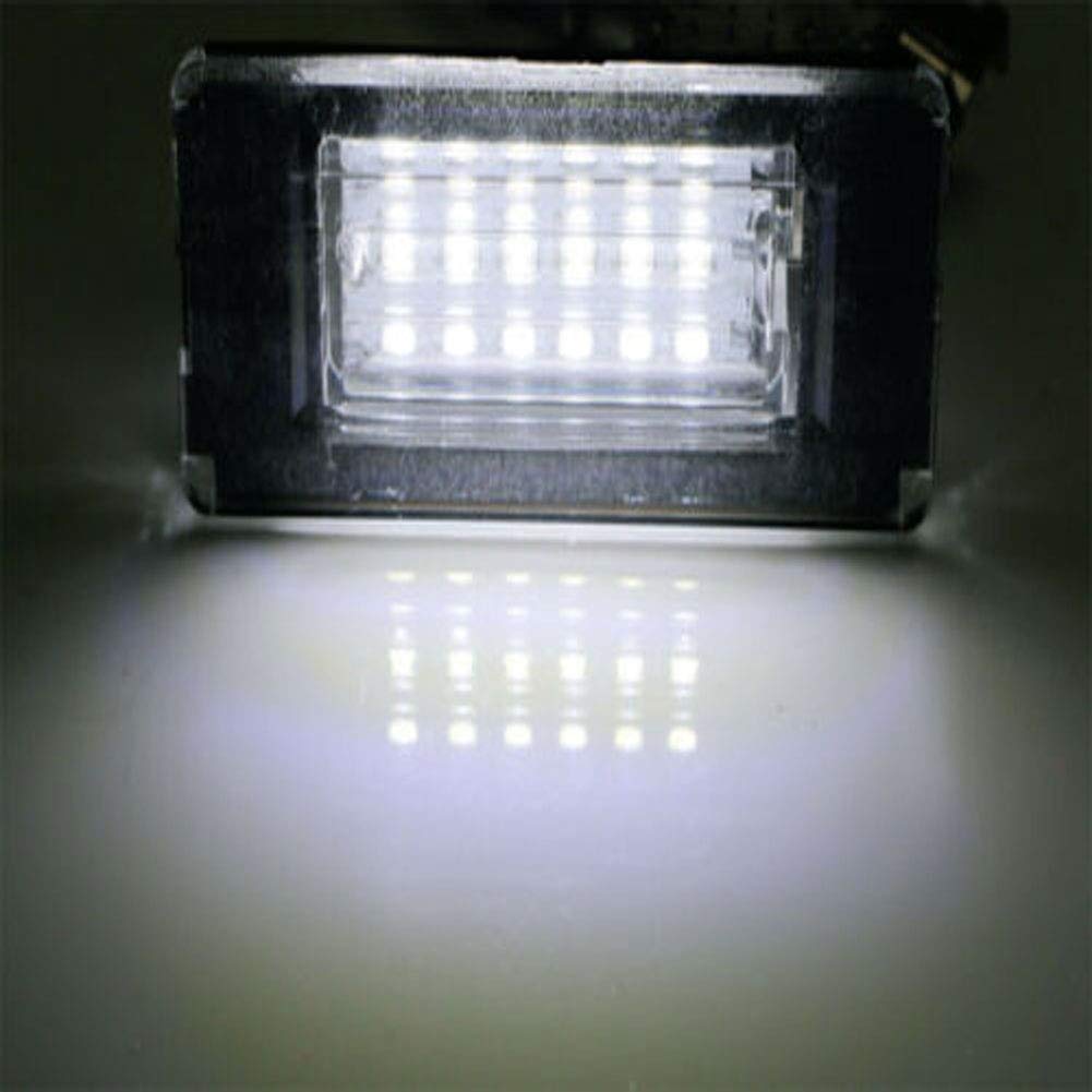 2PCS High Power LED License Plate Lights - Error Free 3528 SMD Bulbs for MINI Cooper R56 - Perfect for Night Driving & Enhanced Visibility