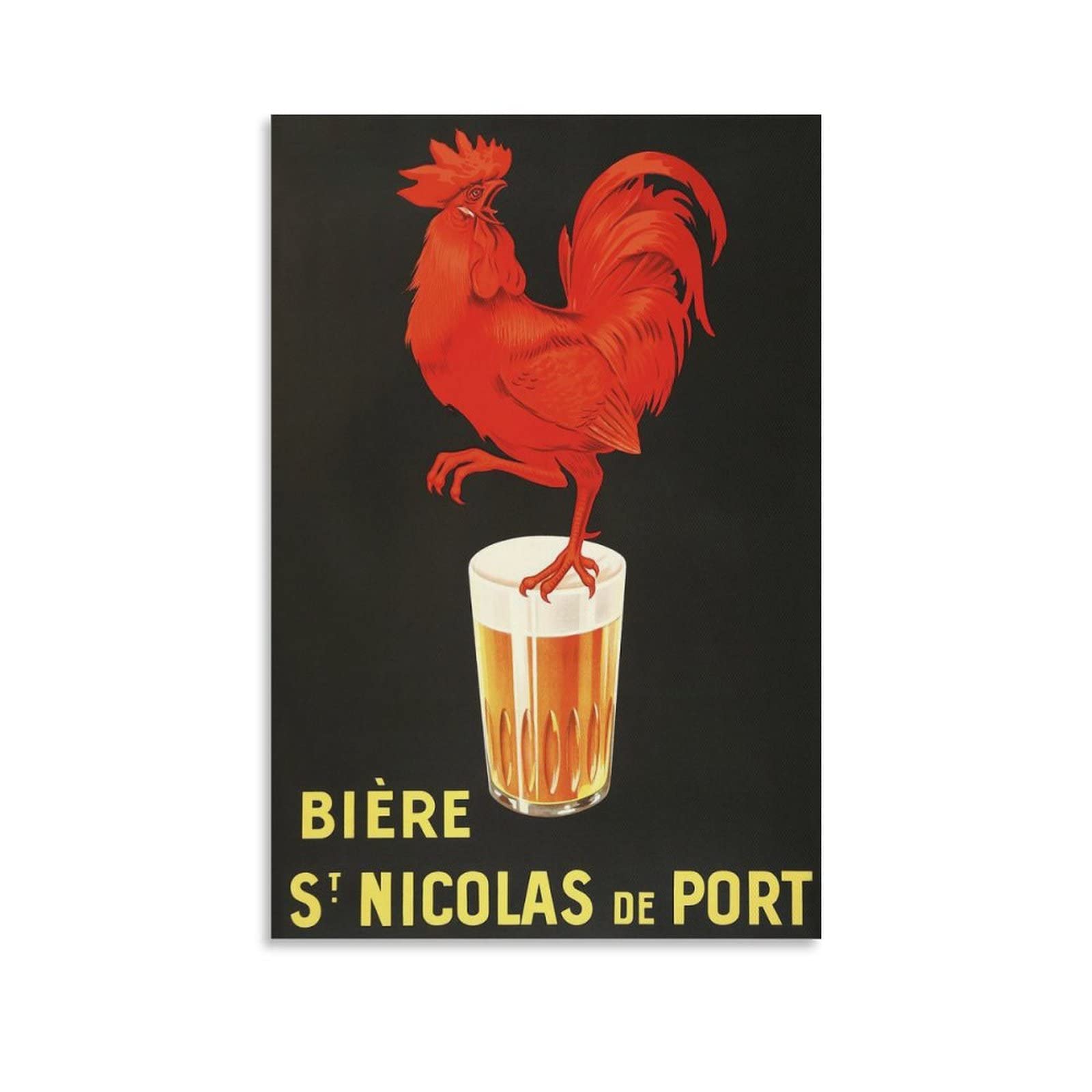 Vintage St. Nicolas Beer Poster - 12x18 Wall Art for Living Room Decor