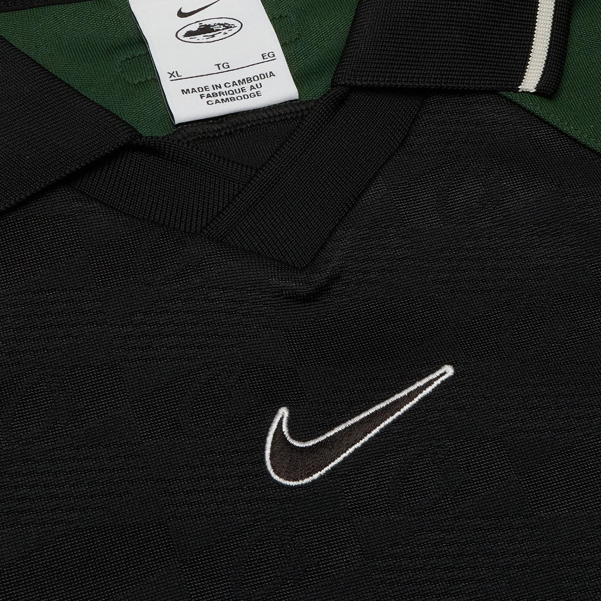 Corteiz x Nike NRG Jersey - Black & Forest Green Men's Sports Top for Running, Gym & Streetwear Fashion