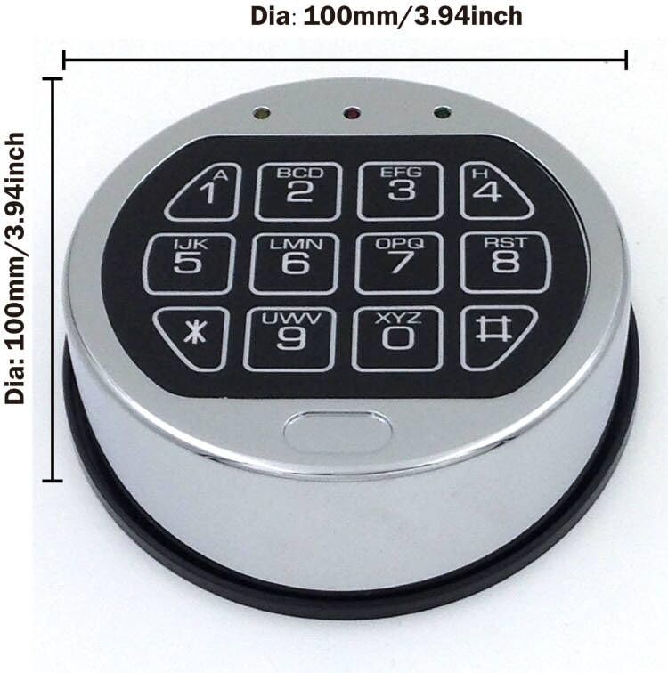 YOSEC Digital Gun Safe Lock Keypad Replacement - Electronic Keypad Lock for Safe Box & Vault Door - Secure Firearm Storage for Home & Office Security