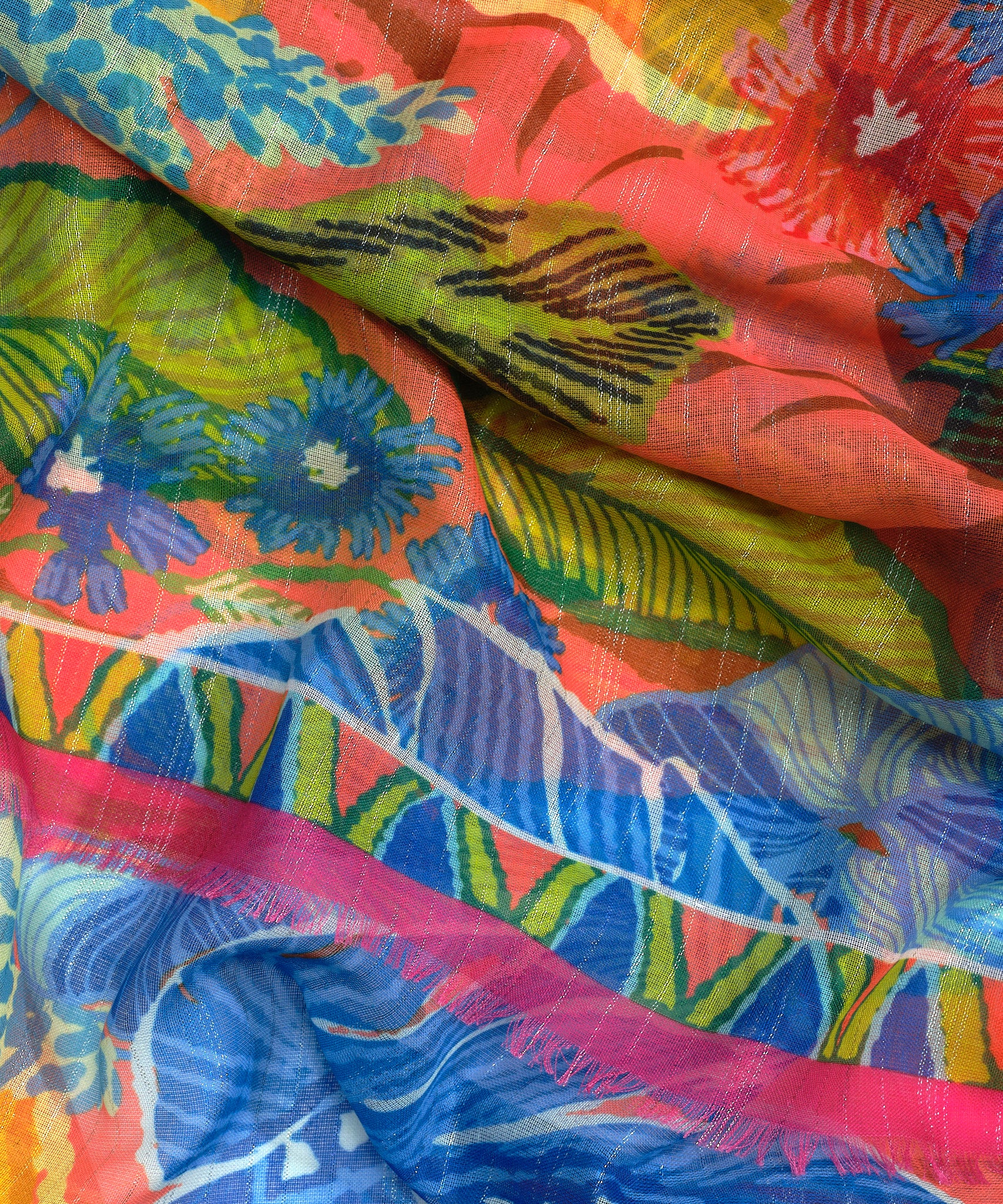 Stylish Rainforest Print Sarong Wrap - Lightweight Beach Cover-Up for Women, Perfect for Pool, Vacation & Summer Outfits