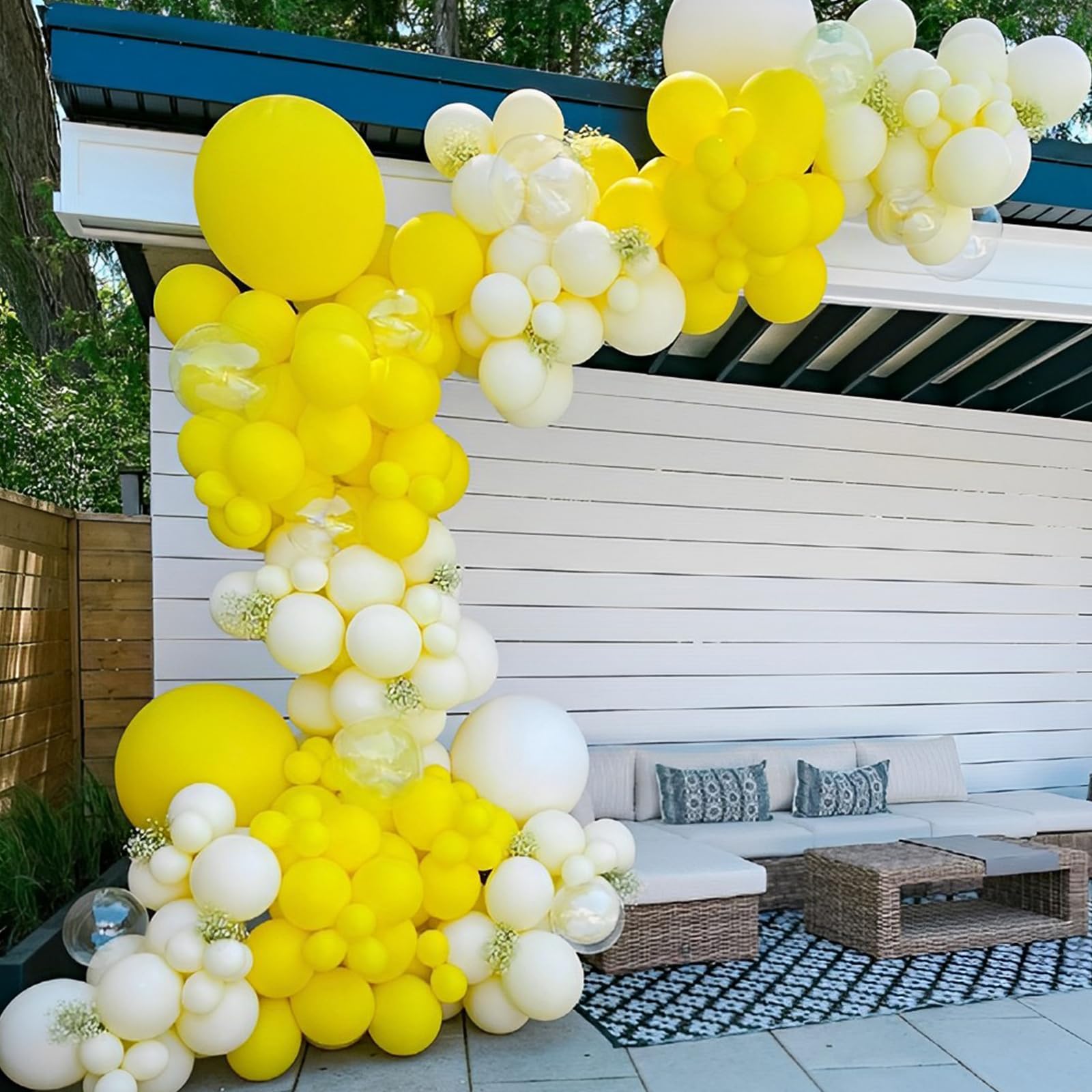 110pcs 12 Inch Yellow Latex Balloons - Bulk Party Balloons for Graduation, Wedding, Birthday, Gender Reveal, Baby Shower & Anniversary - Sunflower & Honeybee Theme Party Decorations - Perfect for Indoor & Outdoor Celebrations