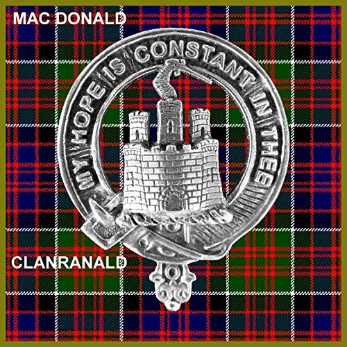MacDonald Clanranald Scottish Clan Crest Badge Sporran - Authentic Scottish Highland Dress Accessory for Men | Perfect for Weddings, Ceilidhs & Traditional Events
