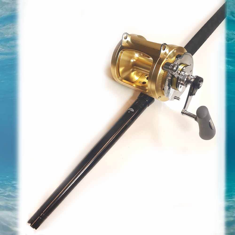 Shimano Tiagra Stand Up Combo TI80W Fishing Reel - CHSU80510WU - Saltwater Trolling & Offshore Fishing Gear for Big Game Fish
