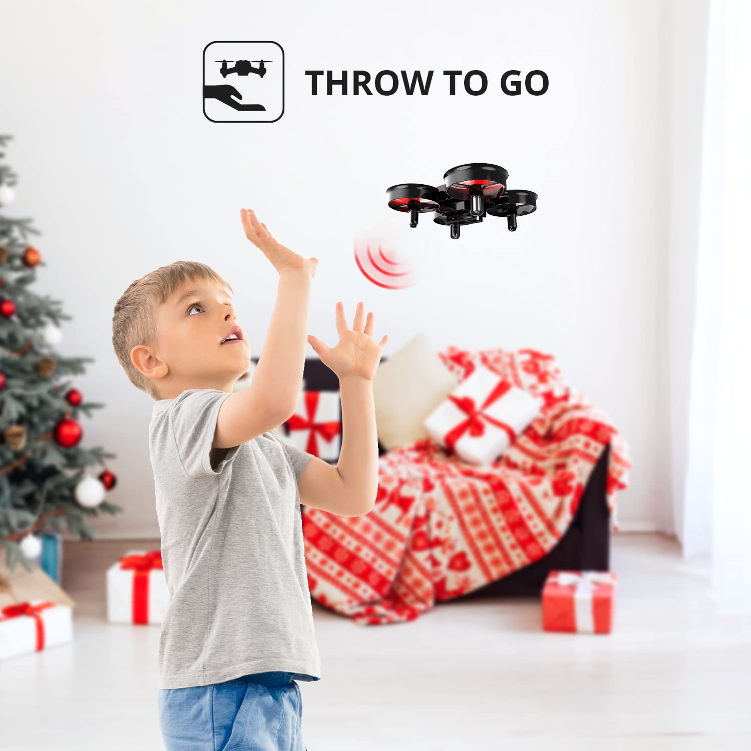 Holy Stone HS210 Mini Drone - Best RC Quadcopter for Kids & Beginners with Auto Hover, 3D Flip, Headless Mode & Extra Batteries | Fun Outdoor Toy for Boys & Girls, Birthday Gifts, STEM Learning Drone for Kids