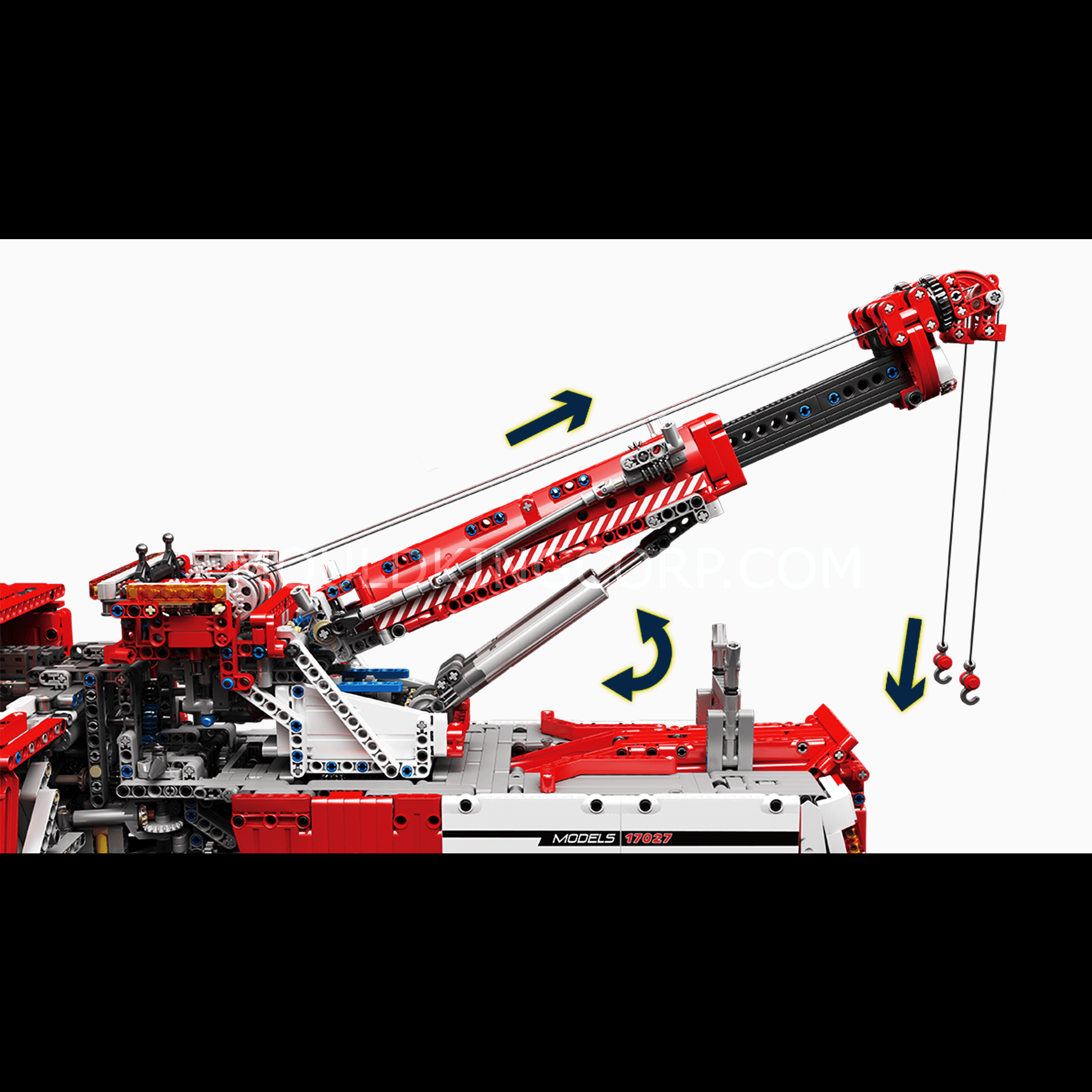Mould King 17027 Remote Control Fire Truck Building Kit - 4883 Piece Firefighter Rescue Vehicle Model Set for Kids & Adults | STEM Toy, Gift Idea for Birthday & Christmas | Playtime, Collectible Display, DIY Project