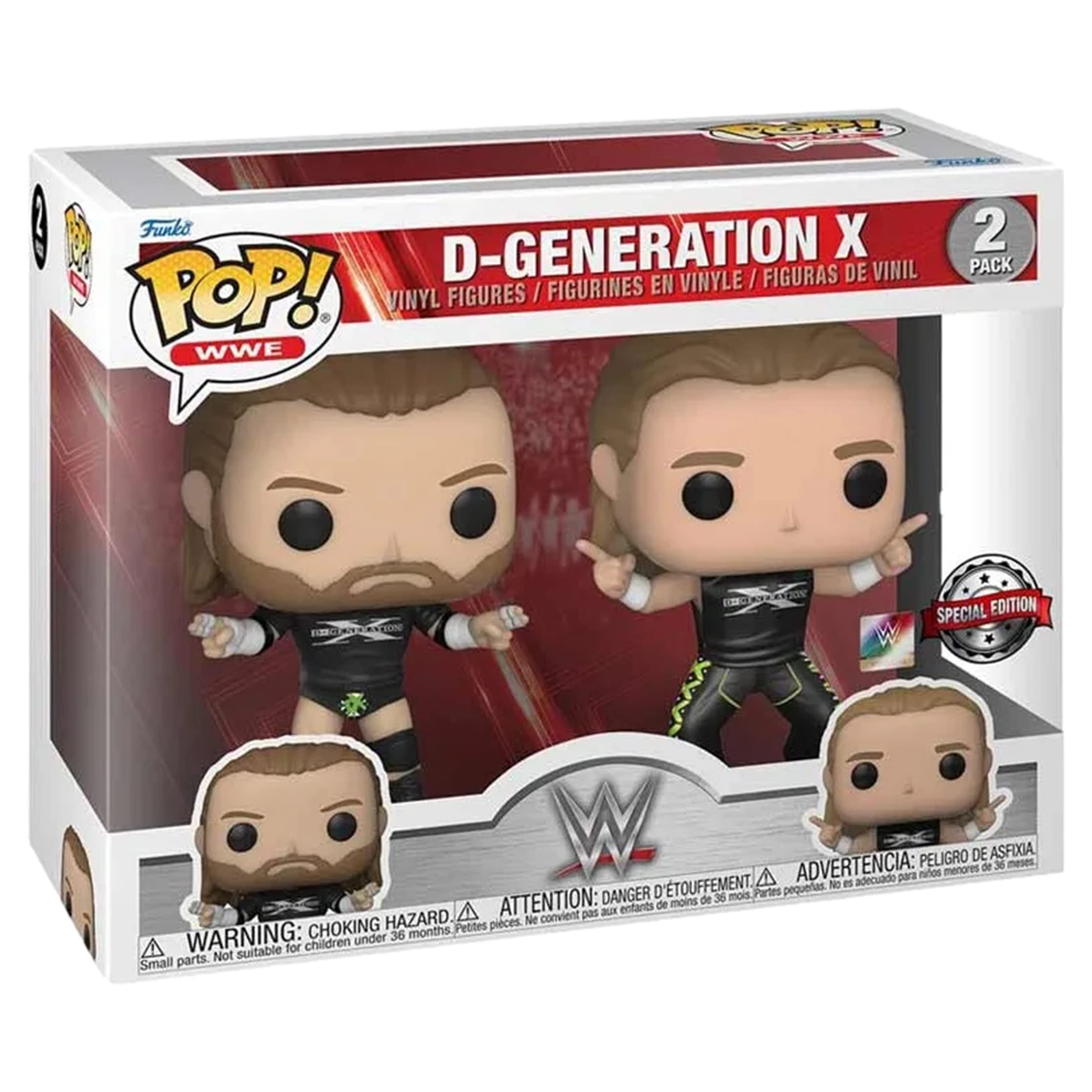 Funko Pop! WWE D-Generation X 2-Pack Vinyl Figures - Walmart Exclusive Collectible Toys for Wrestling Fans | Perfect for Display, Gifts, and WWE Memorabilia Collections