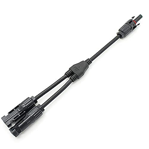 KIMLLOYD 2 to 1 PV Y Branch Connector with 4mm² Solar Cable - Compatible with Solar Panel Systems | Weatherproof & Durable for Outdoor Solar Installations | Perfect for Home, RV, and Off-Grid Power Solutions
