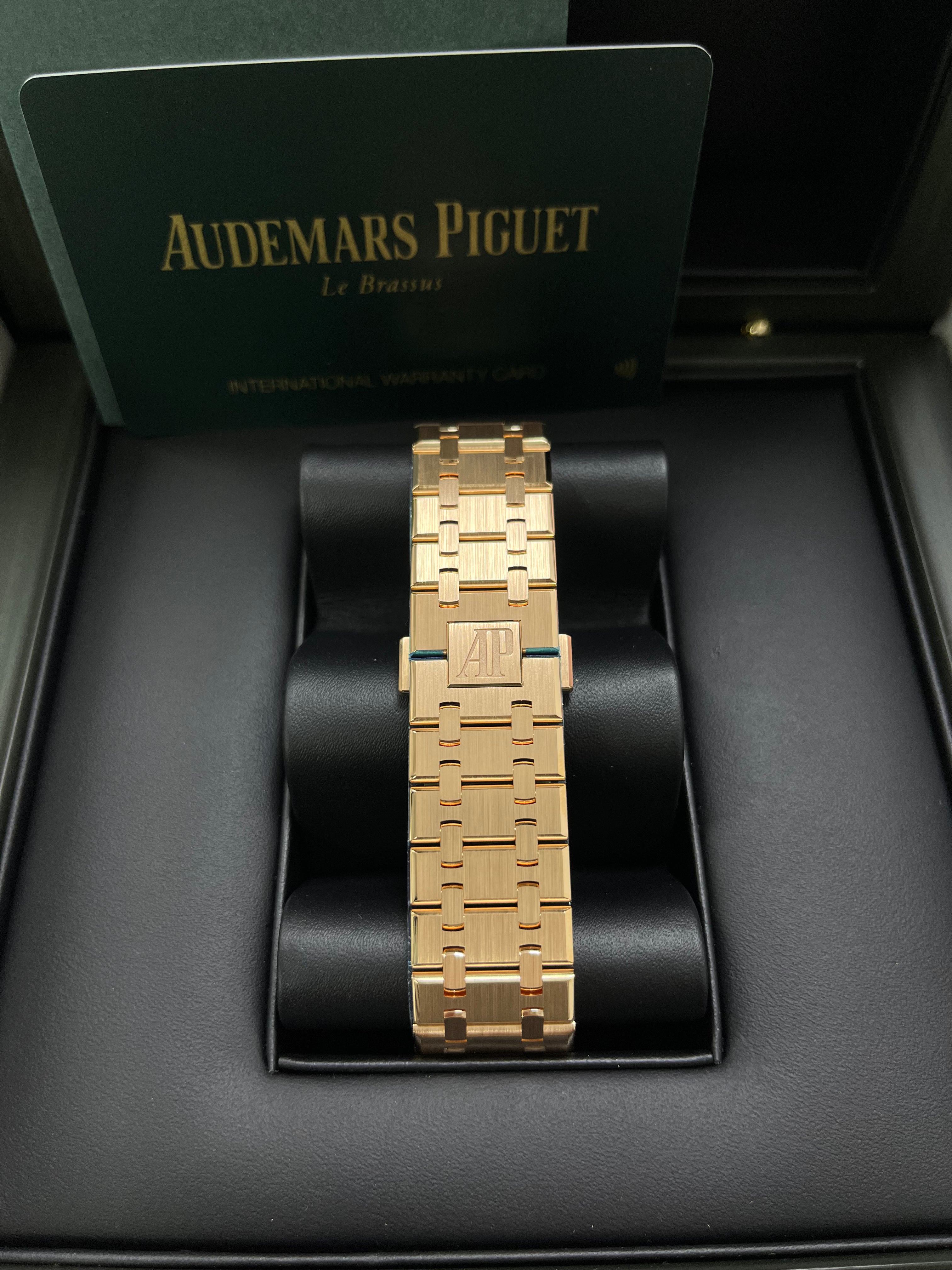 Audemars Piguet Royal Oak 41mm Rose Gold Skeleton Watch with Double Balance Wheel - Ref 15407OR.OO.1220OR.01 - Luxury Openwork Timepiece for Men, Perfect for Business Meetings & Formal Events
